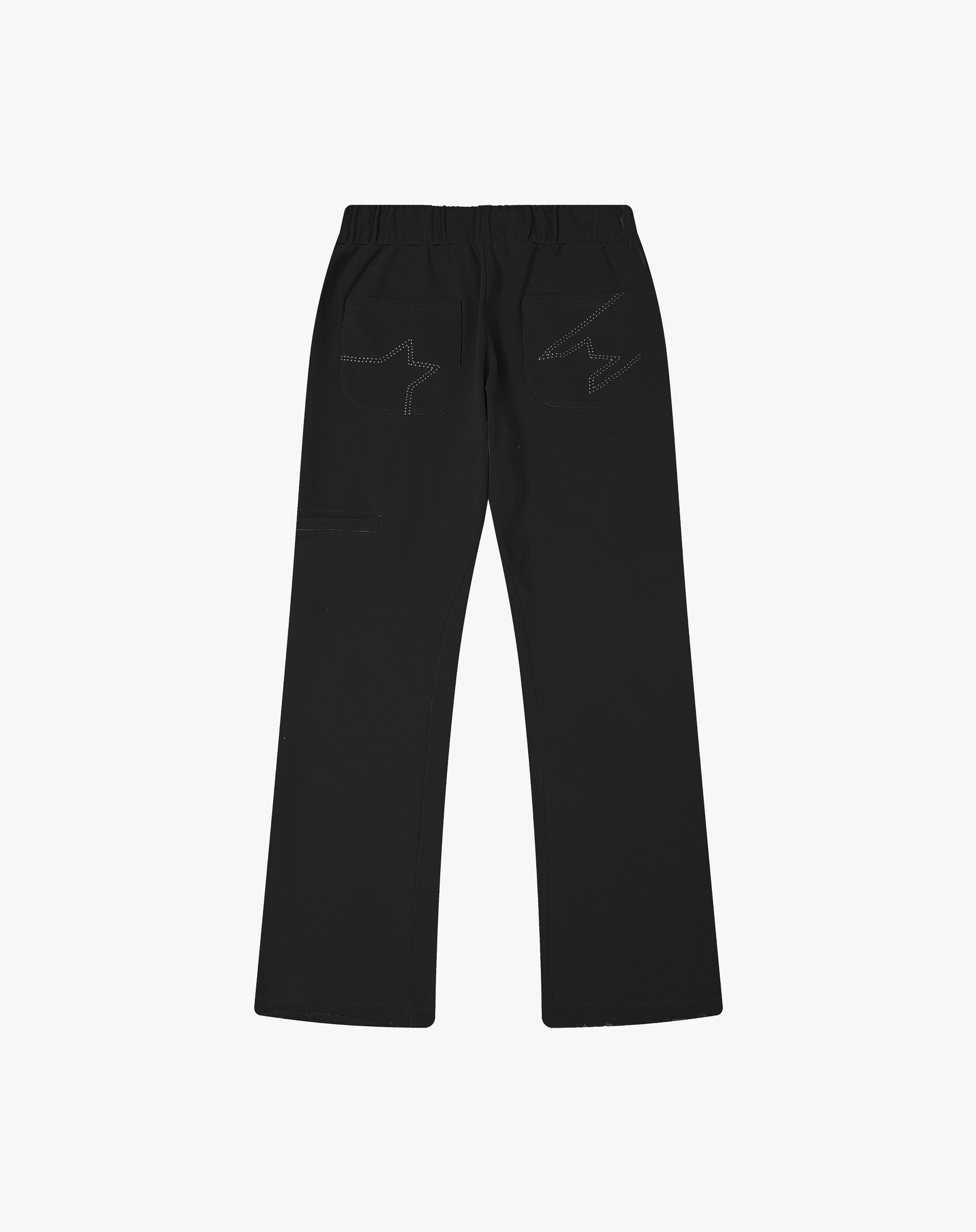 Radial Sunfade Flares Sweatpants - Black