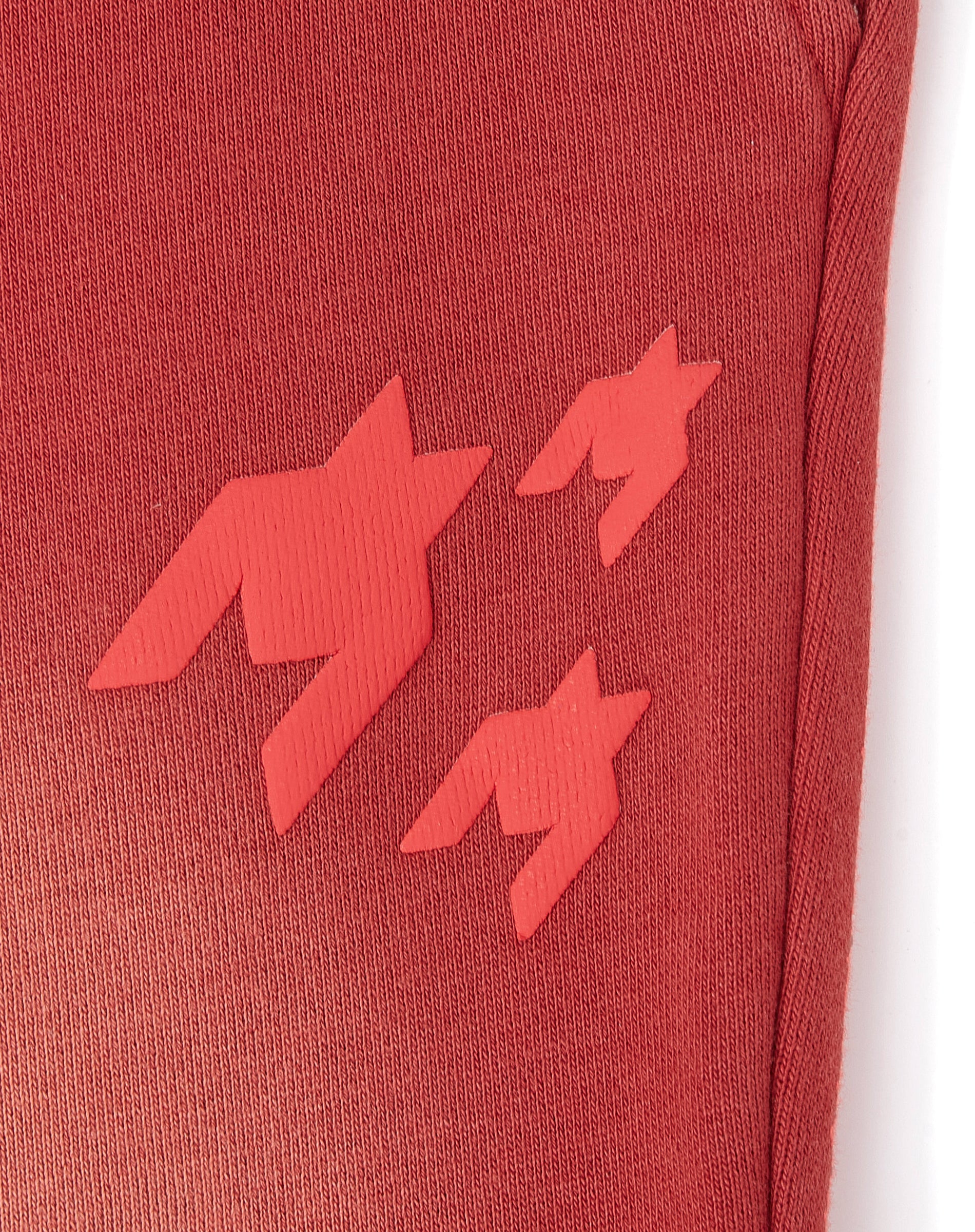 Radial Sunfade Flares Sweatpants - Red