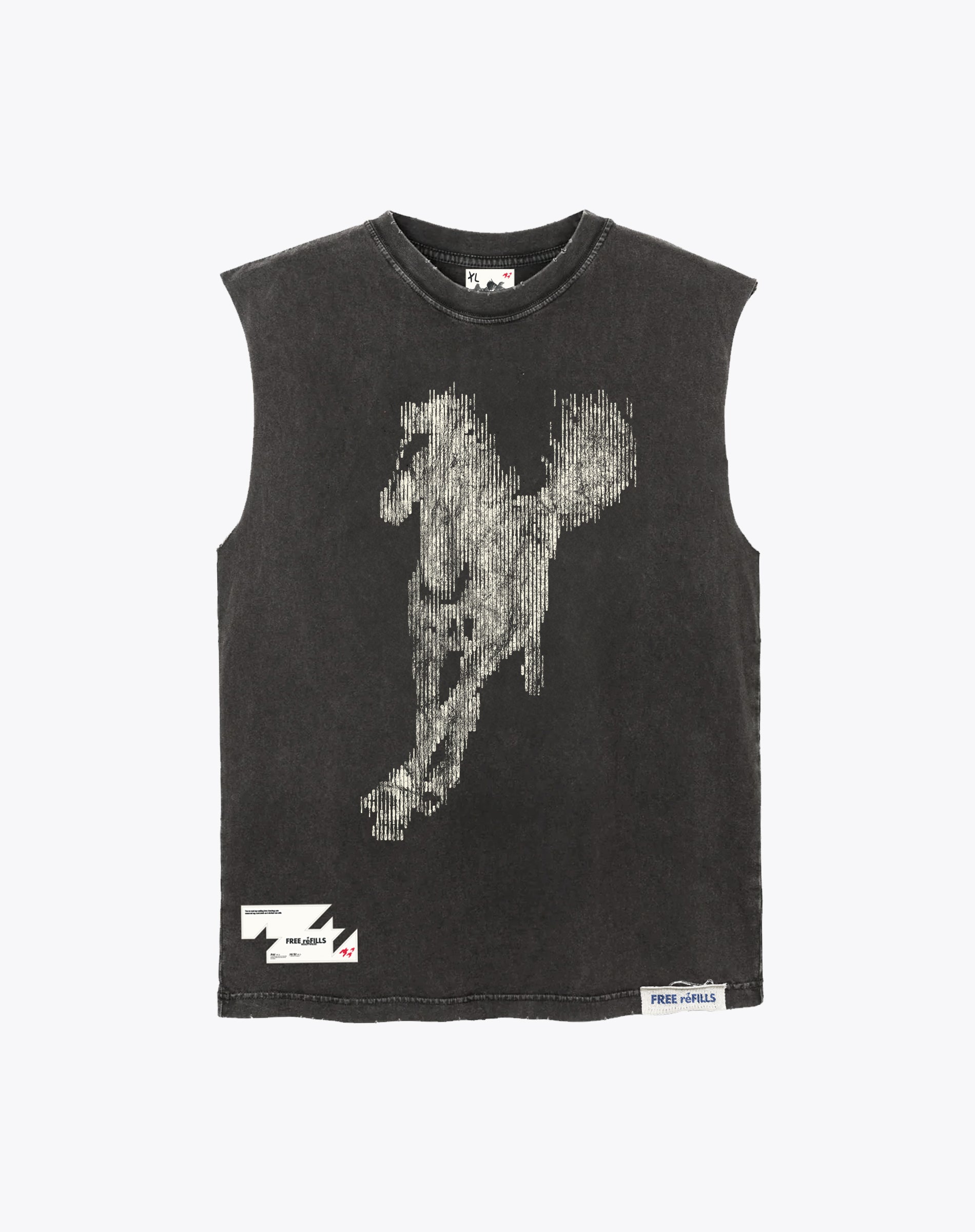 Stallion Cutoff Tee - Black