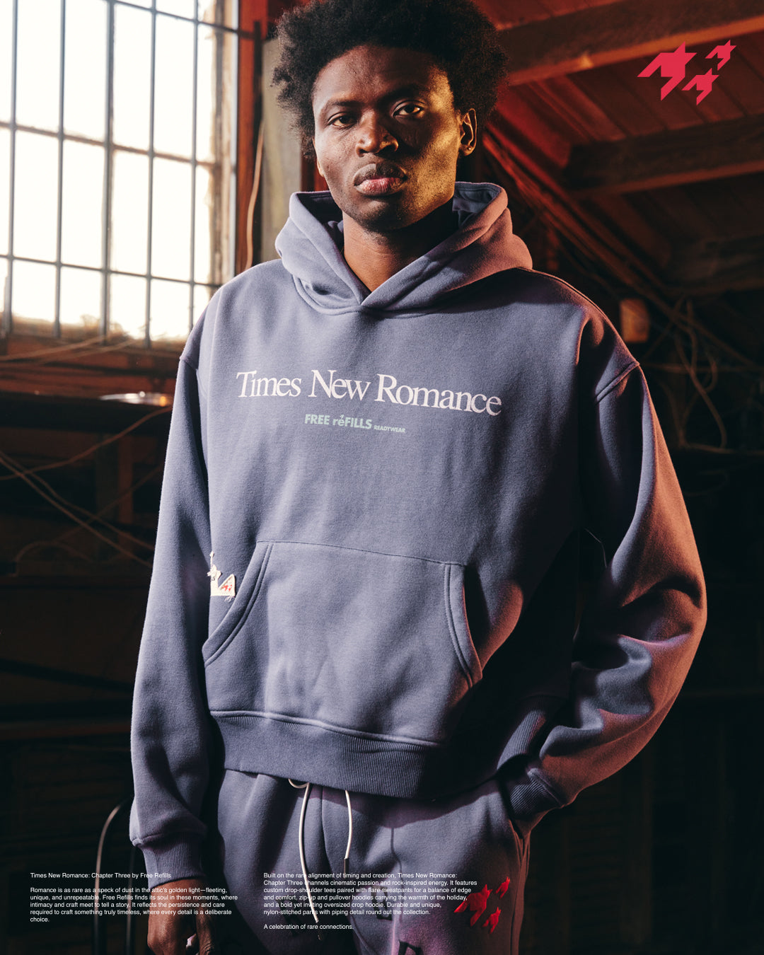 Romance Hoodie - Vintage Purple