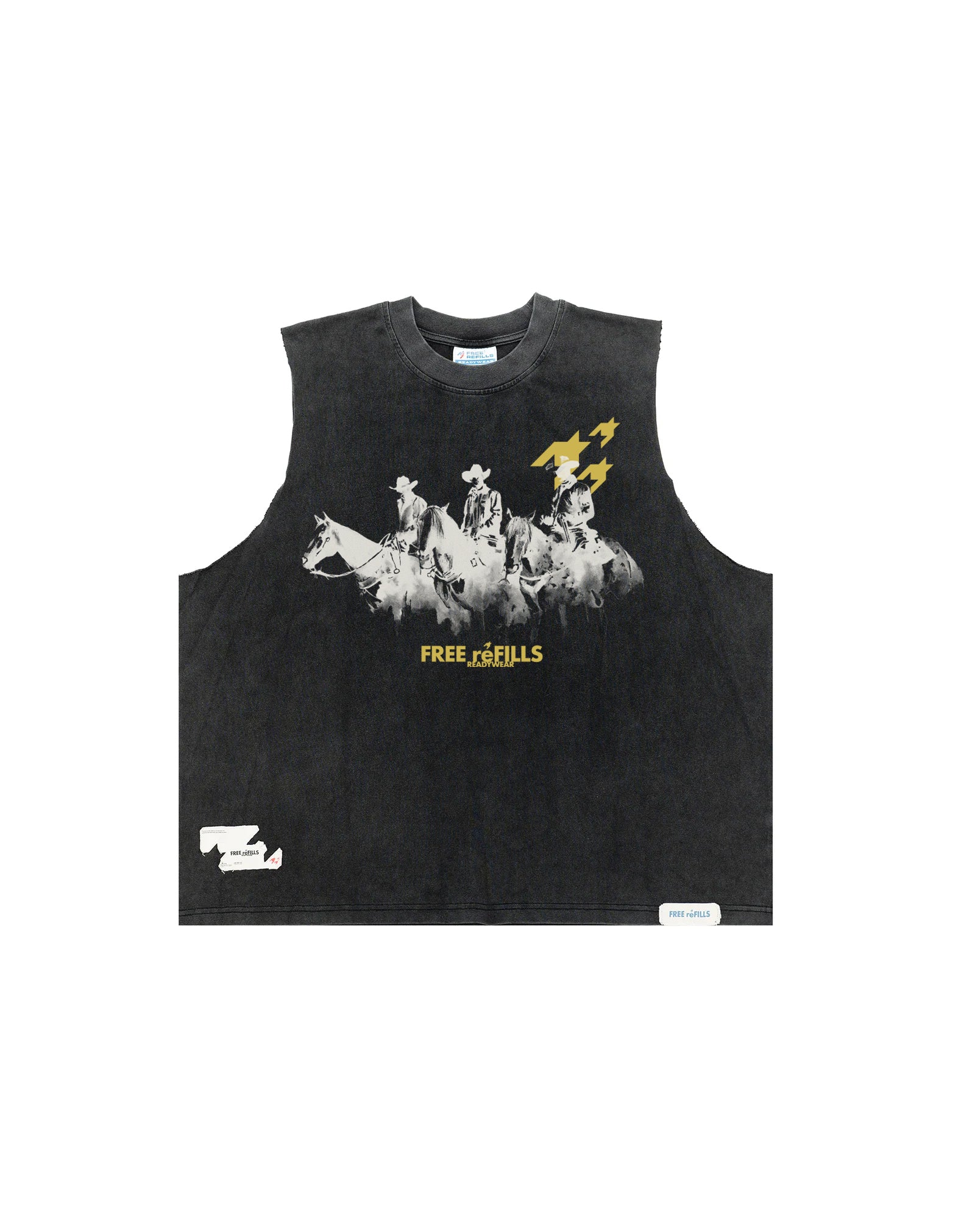 Yellowstone Cut Off Tank - Vintage Black