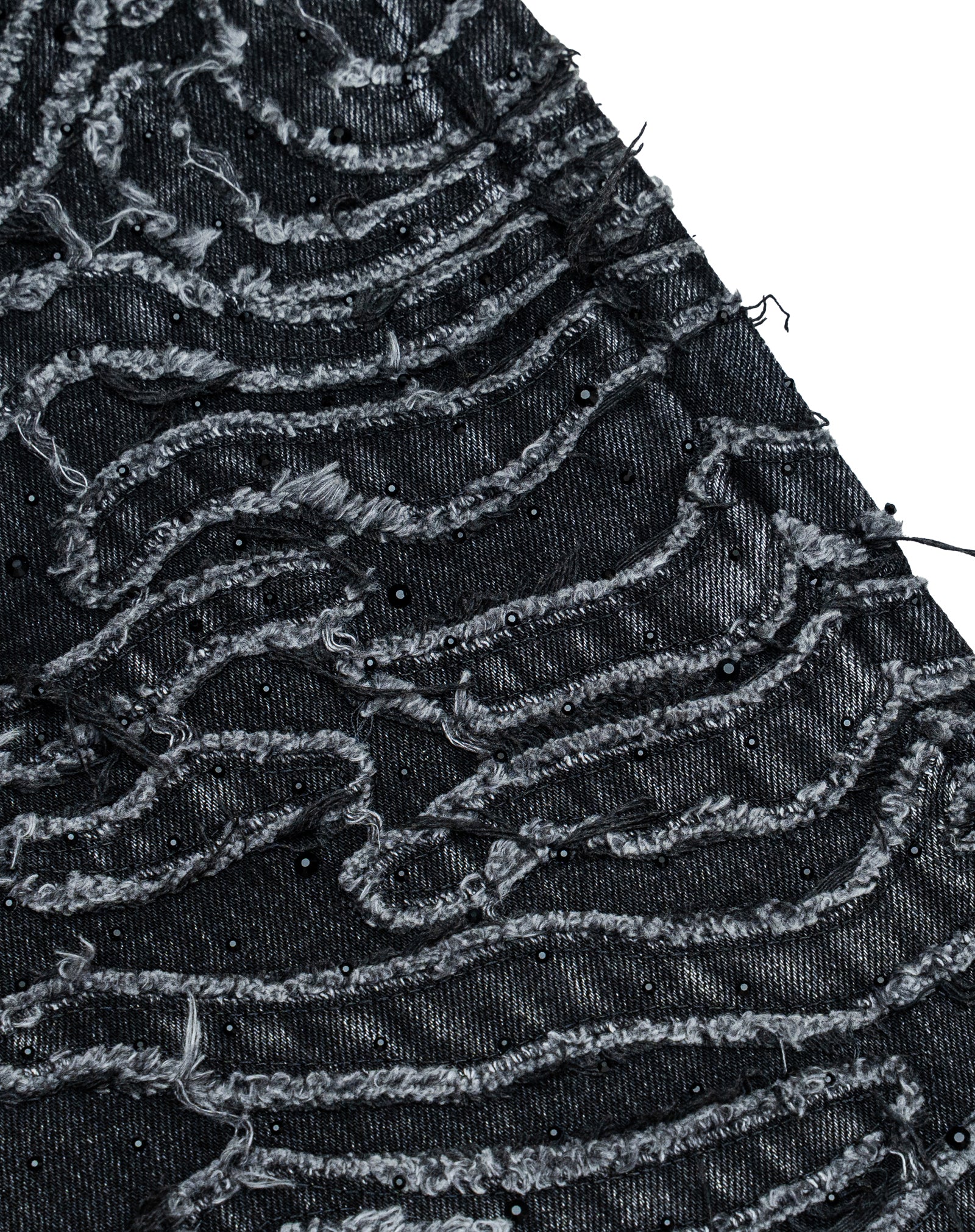 Zebra Denim Pants - Washed Black