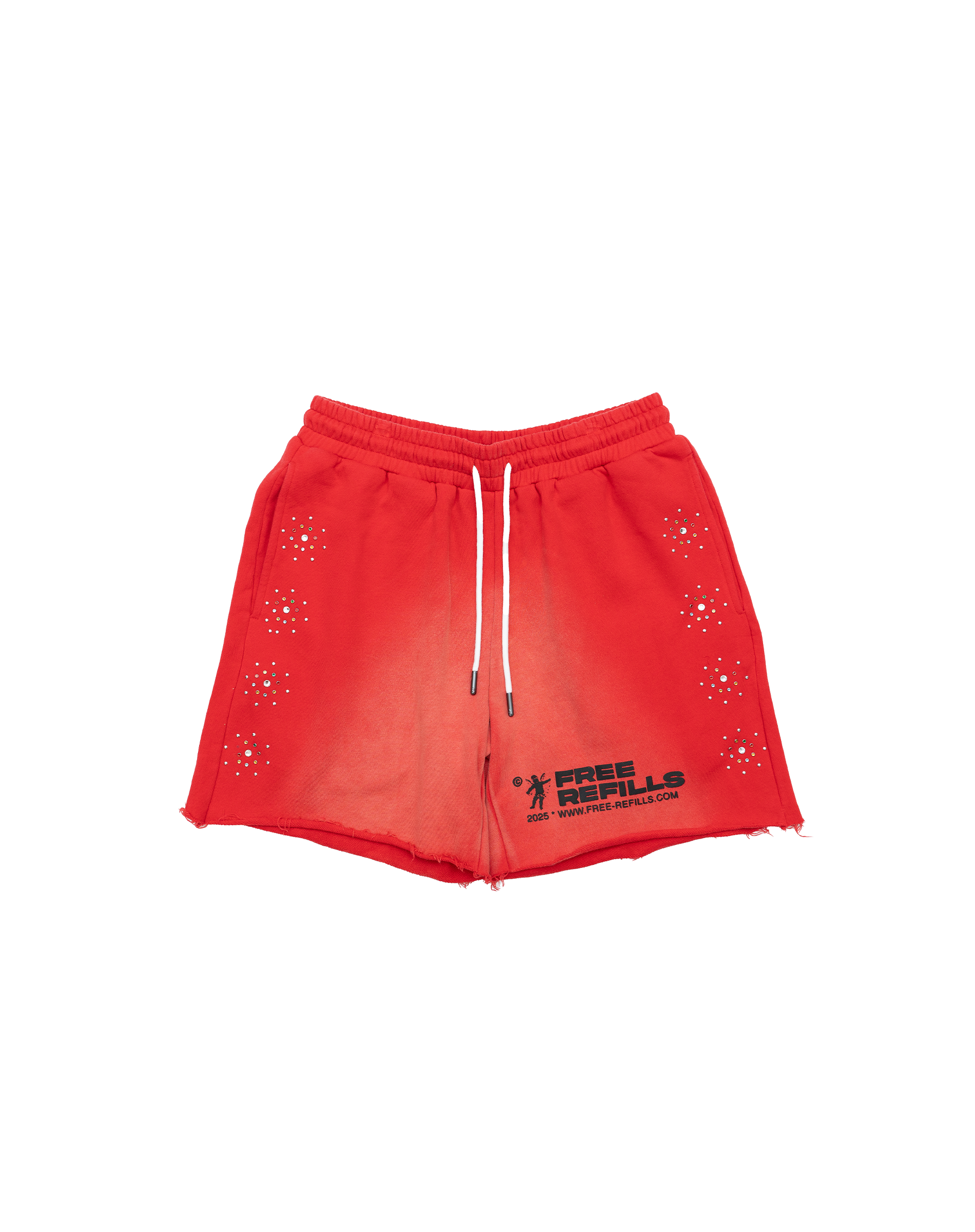 FR Gem Shorts - Washed Red