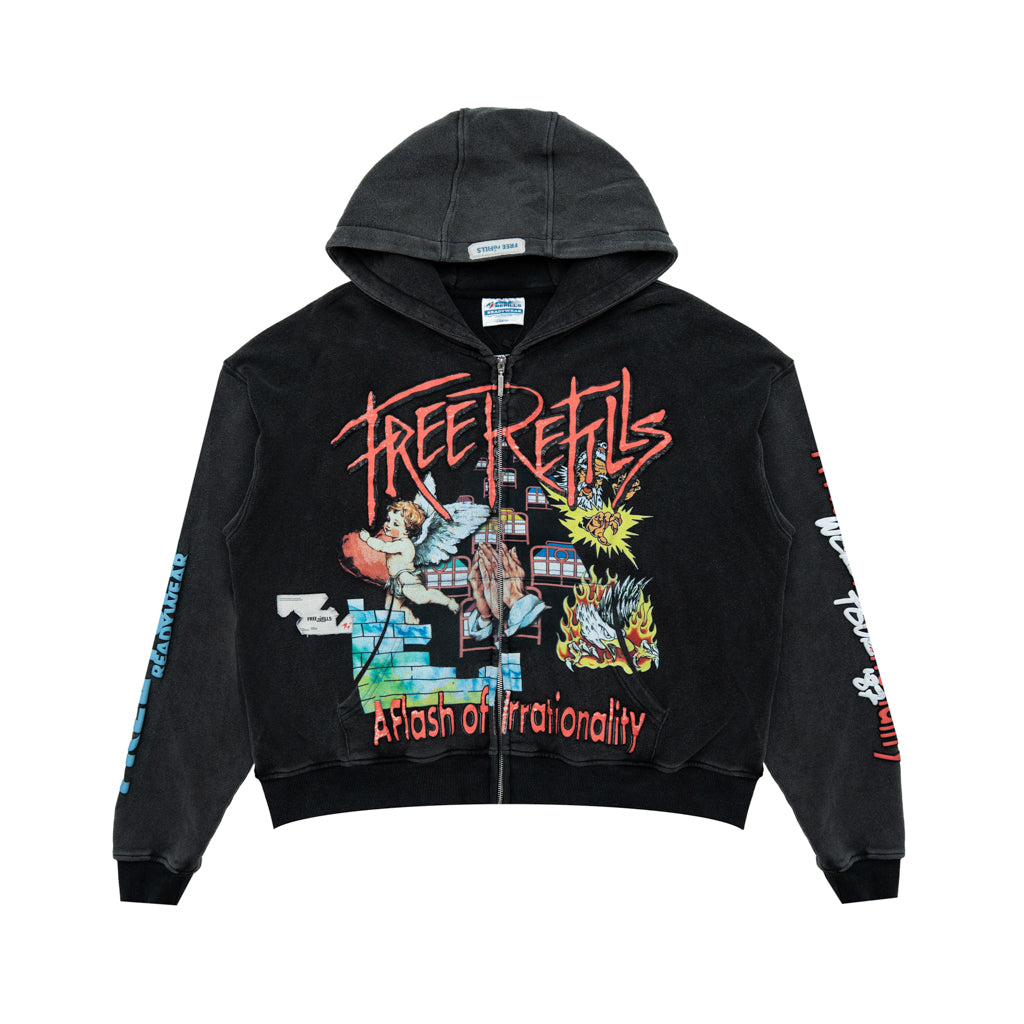 Floyd Zip-Up Hoodie - Vintage Grey