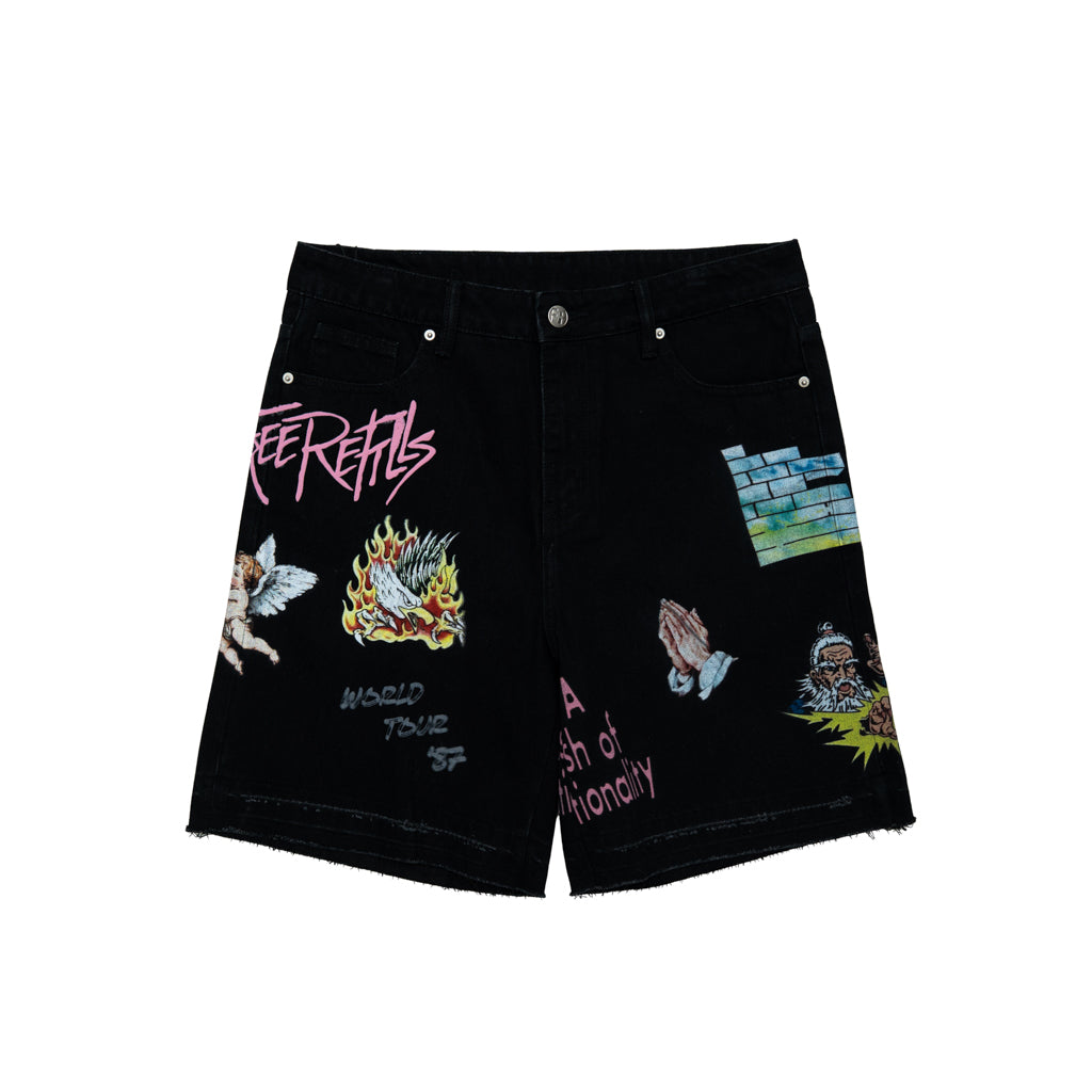 Floyd Denim Jorts - Black Wash