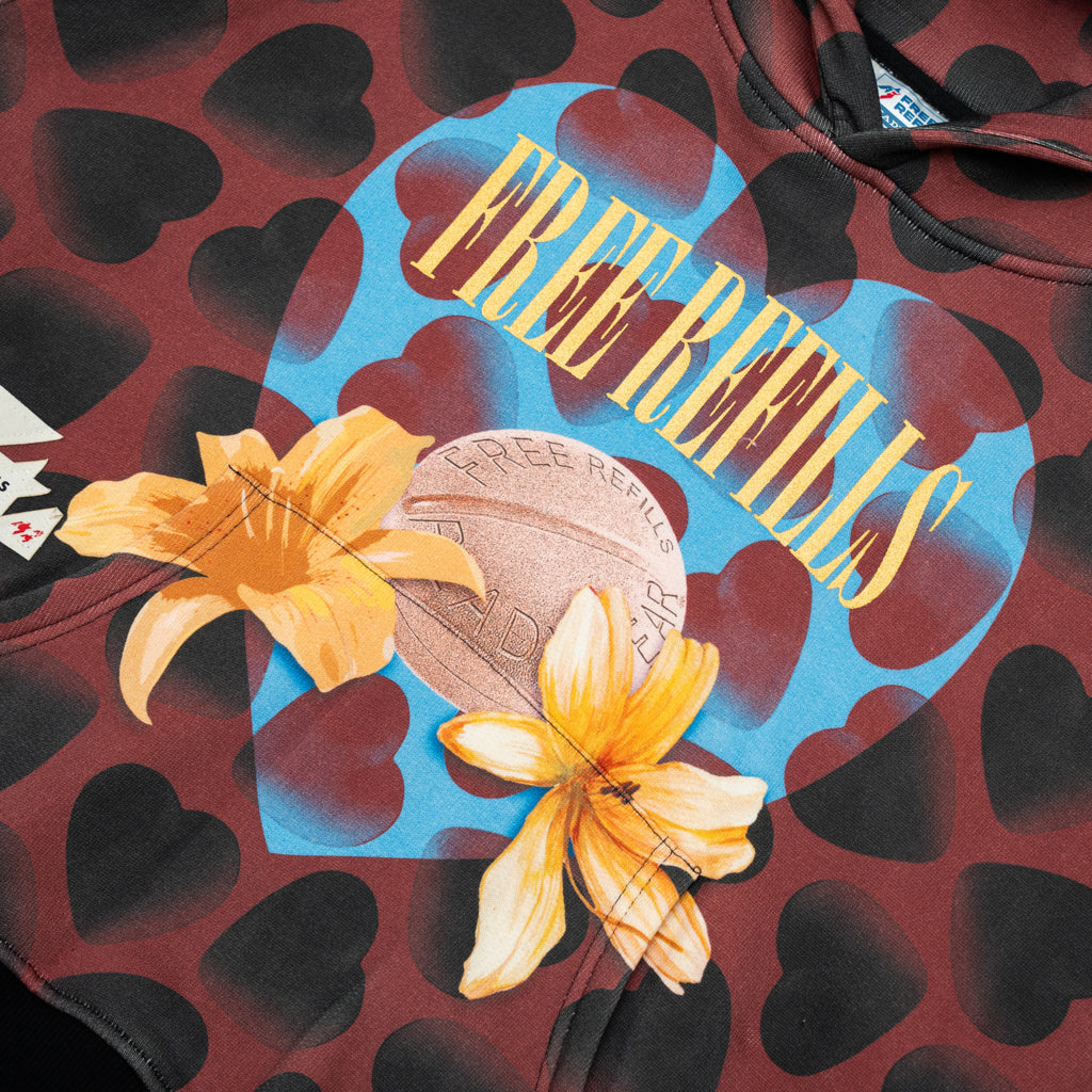 Hearts Hoodie - Black