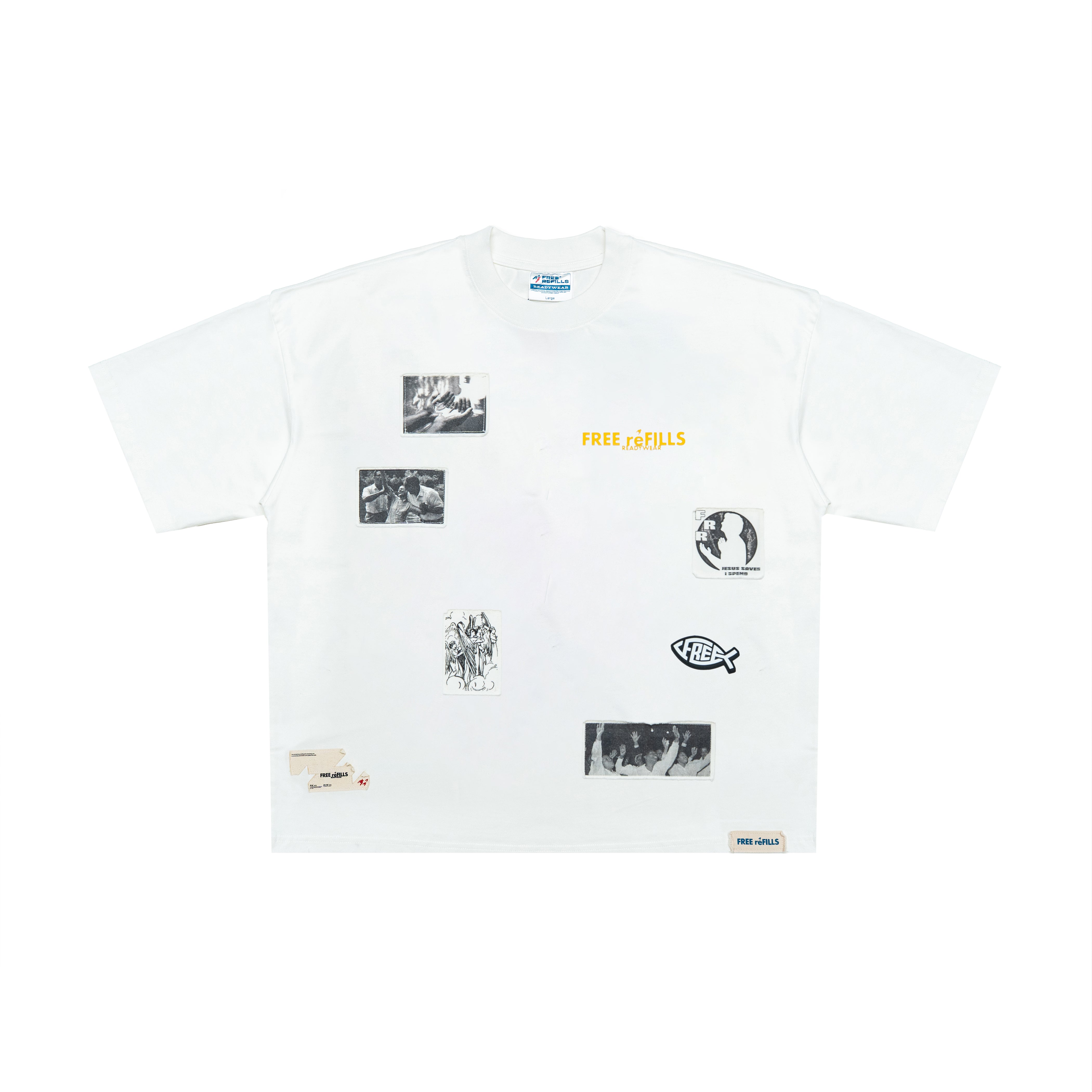 Patchwork Tee - Off White