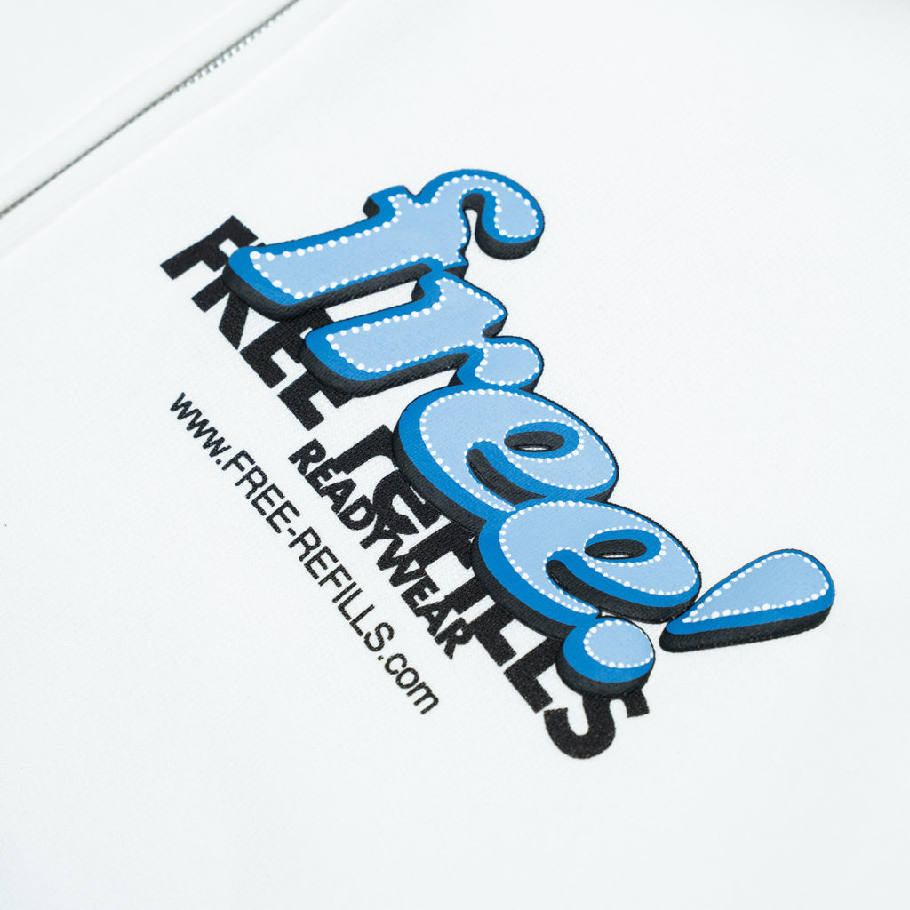 Tabloid Zip-Up Hoodie - Off White