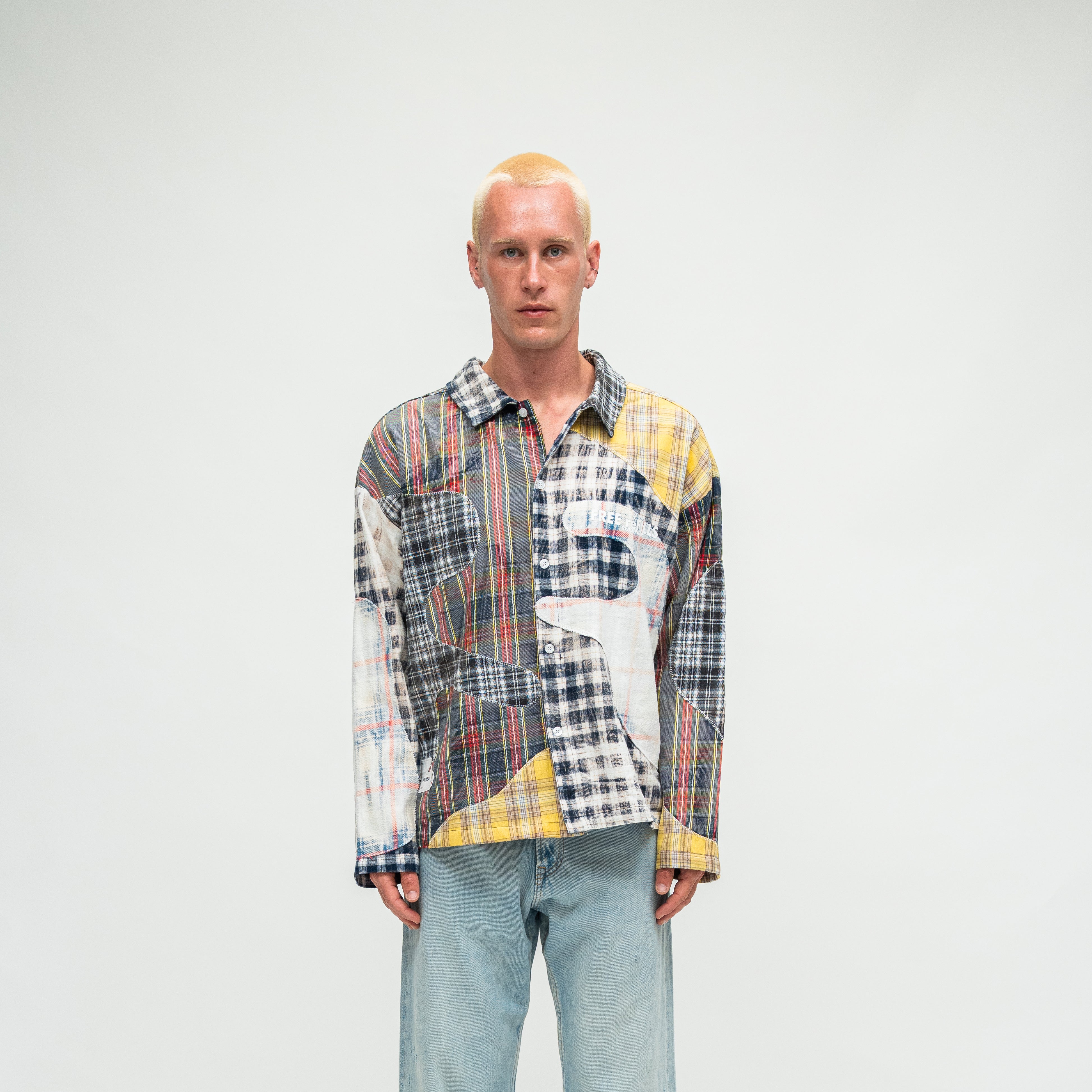 Clashing Flannel Long Sleeve Shirt