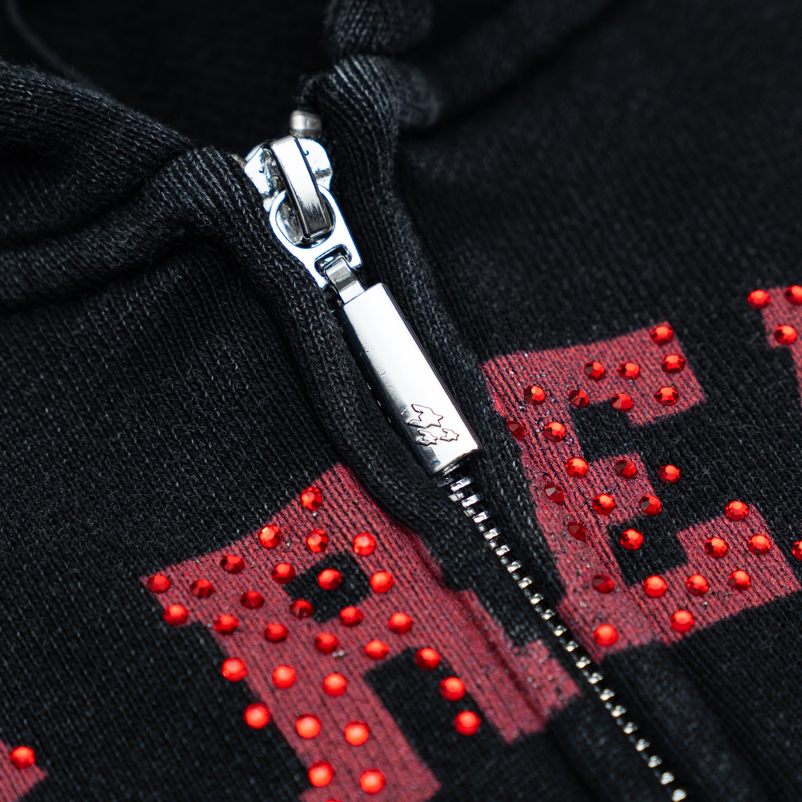 Multi Flannel Zip-Up Hoodie - Black