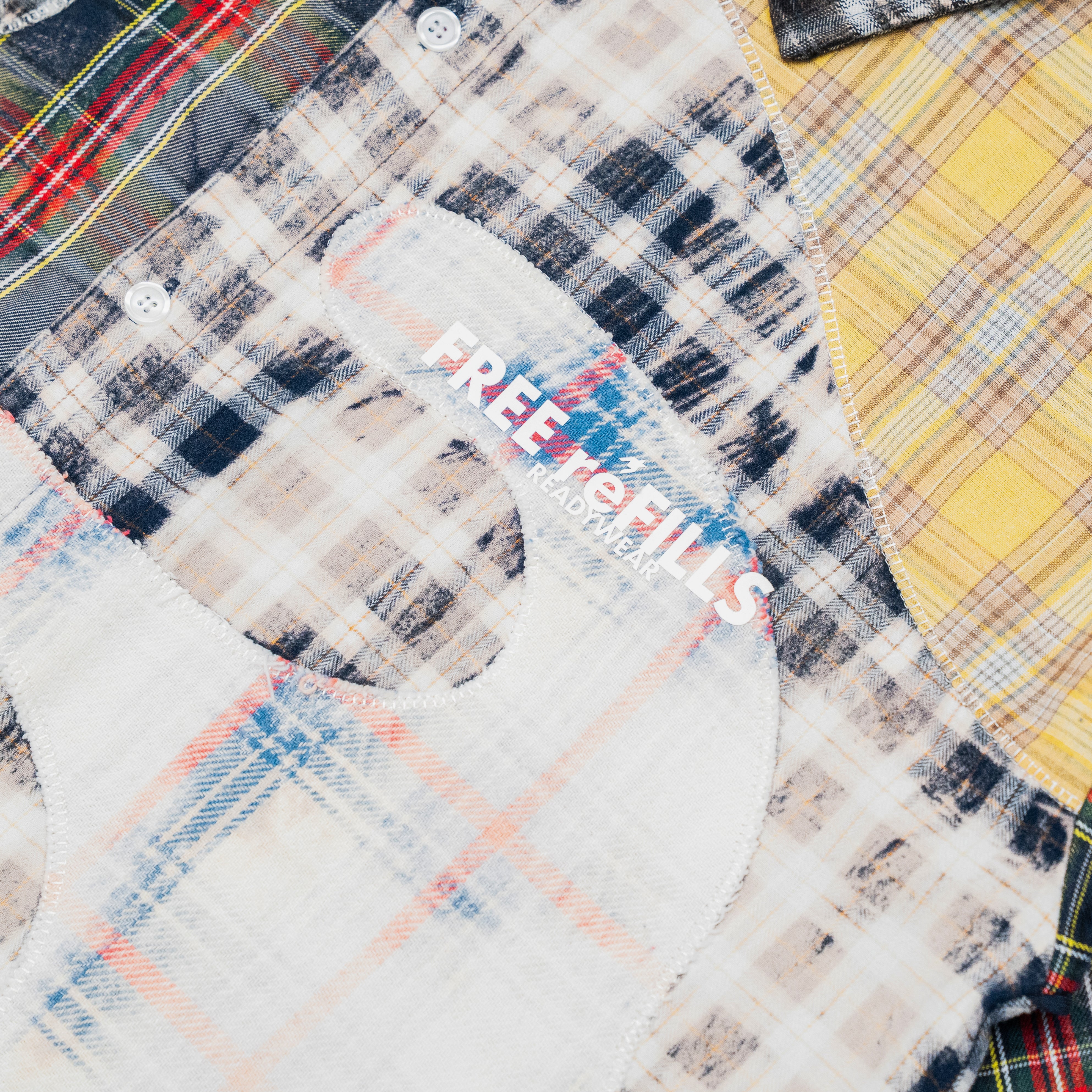 Clashing Flannel Short Sleeve Shirt