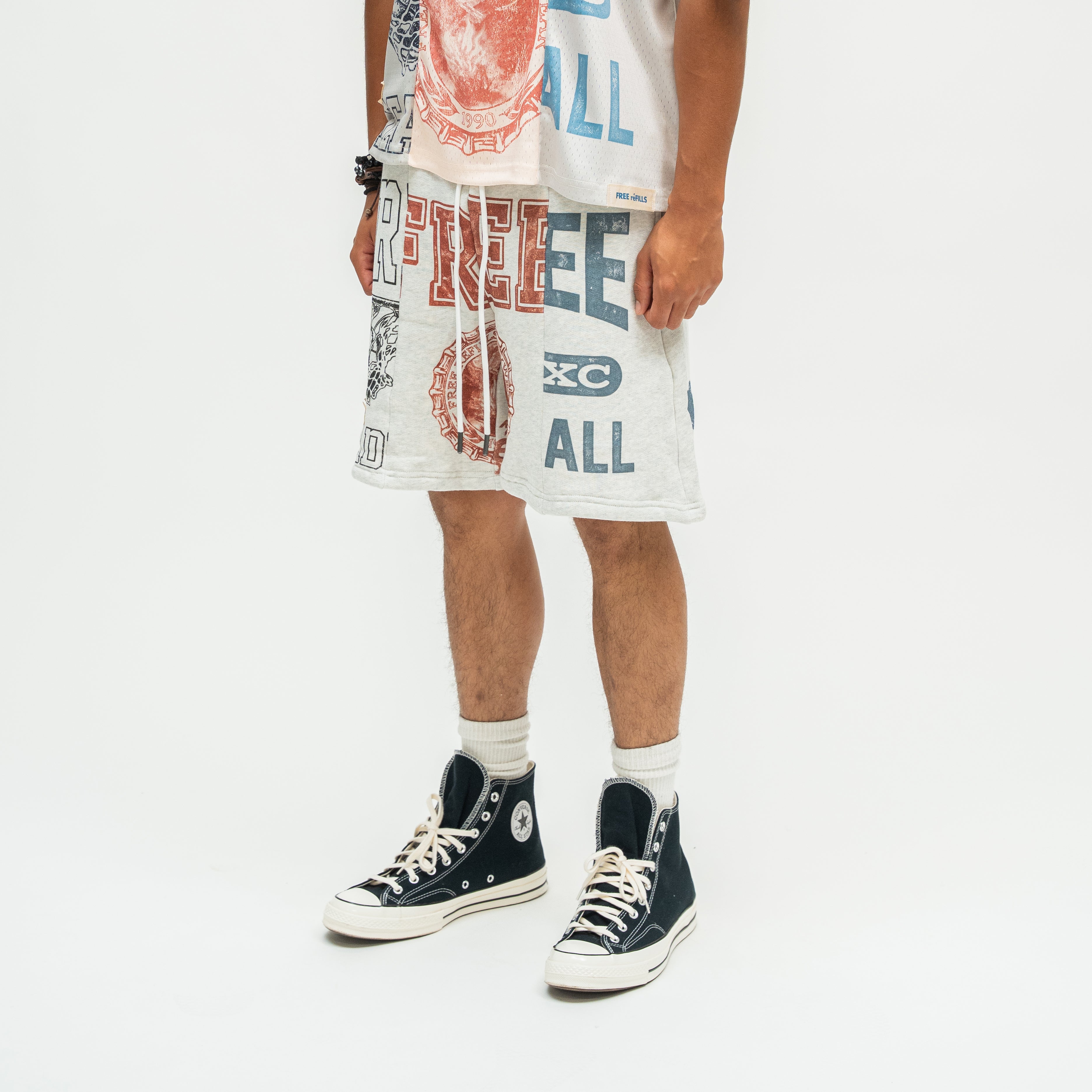 Split Shorts - Grey