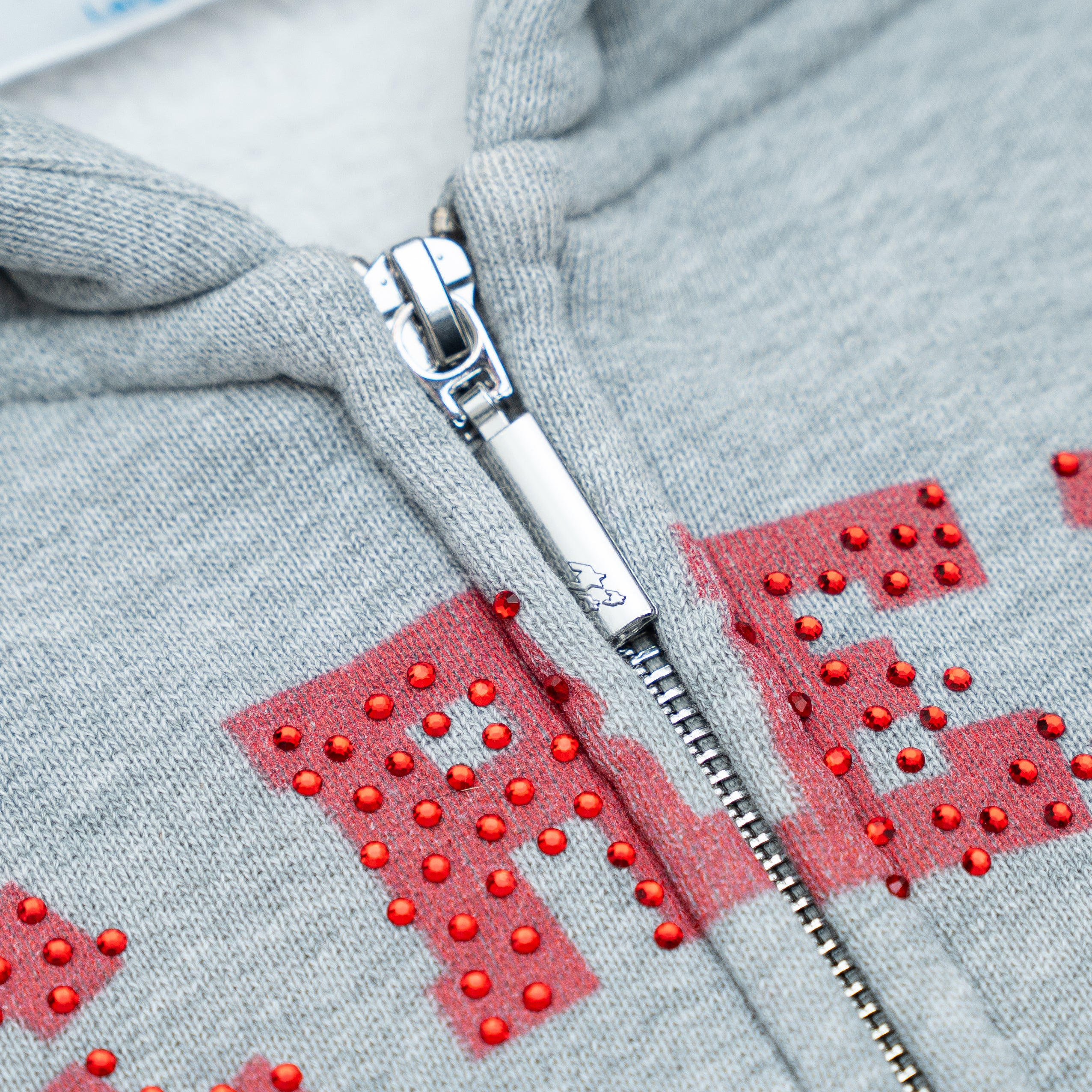 Multi Flannel Zip-Up Hoodie - Grey