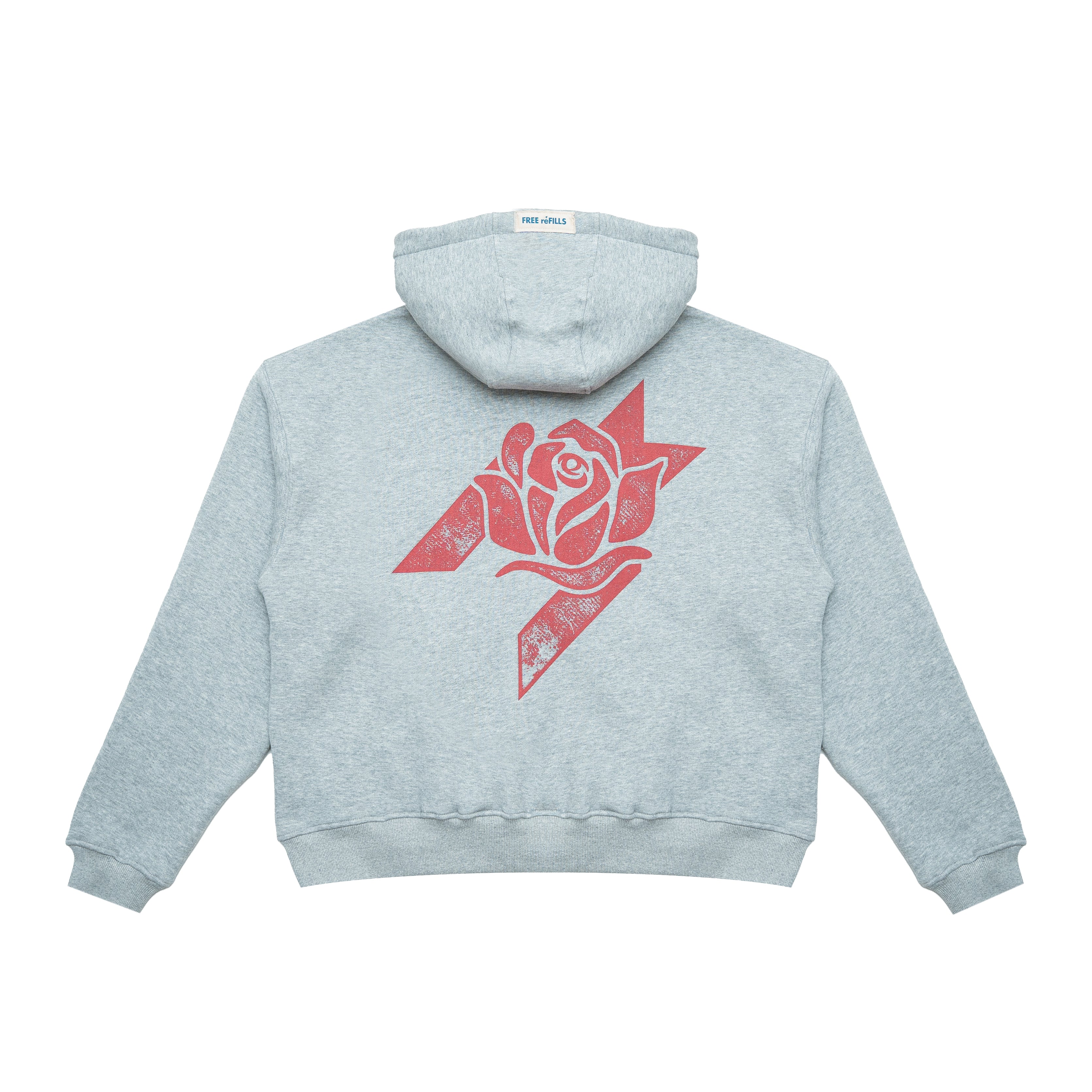 Rose Bowl Zip-Up Hoodie - Heather Grey