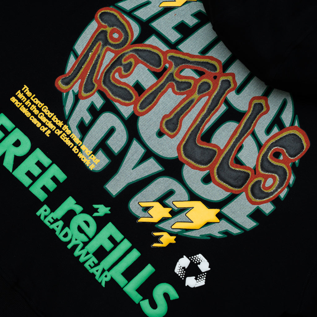 FRR Zip-Up Hoodie - Black