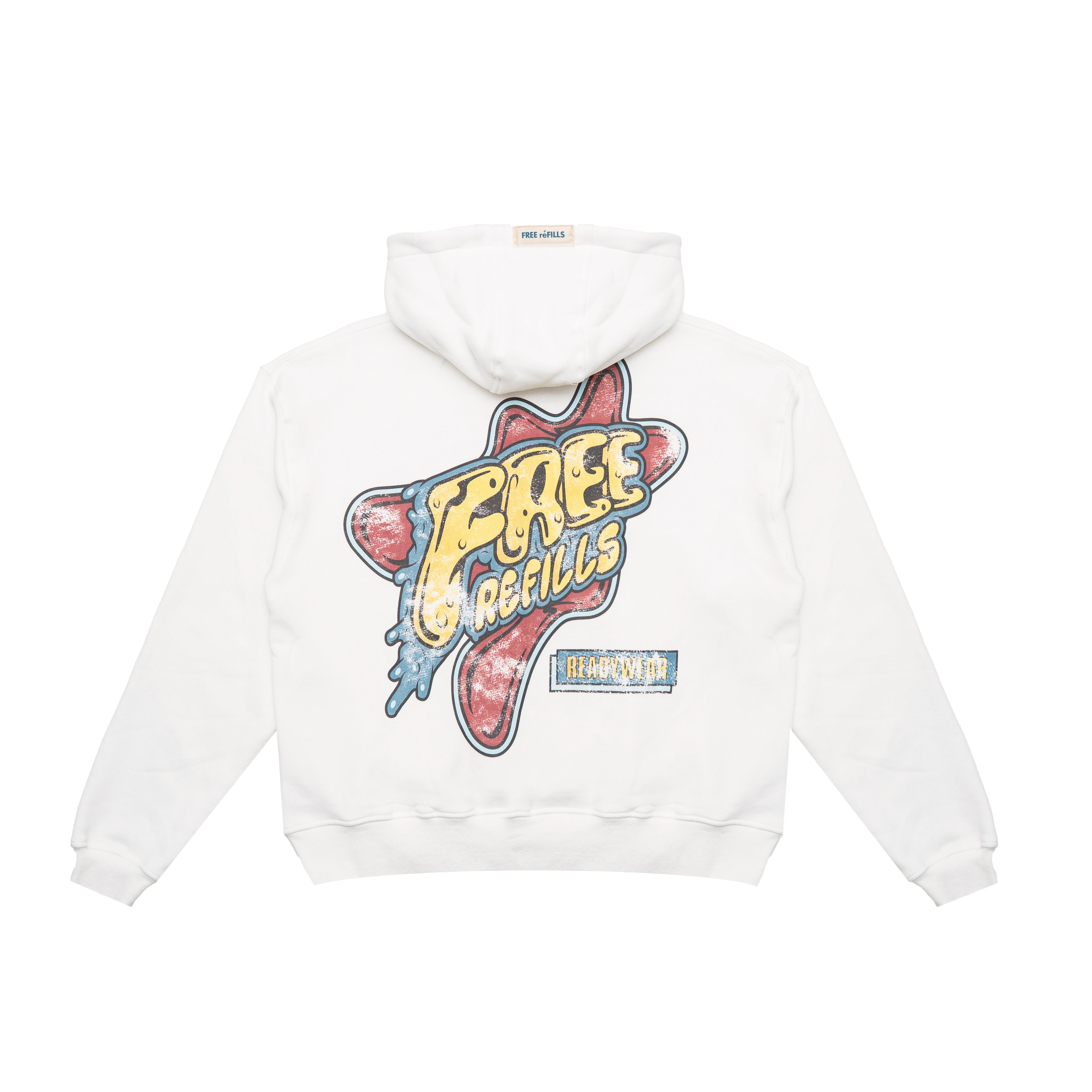 Amoeba Zip-Up Hoodie - Off White