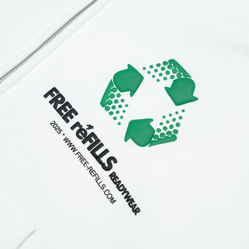 FRR Zip-Up Hoodie - Off White