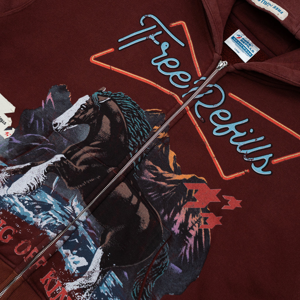 Kings Zip-Up Hoodie - Brown
