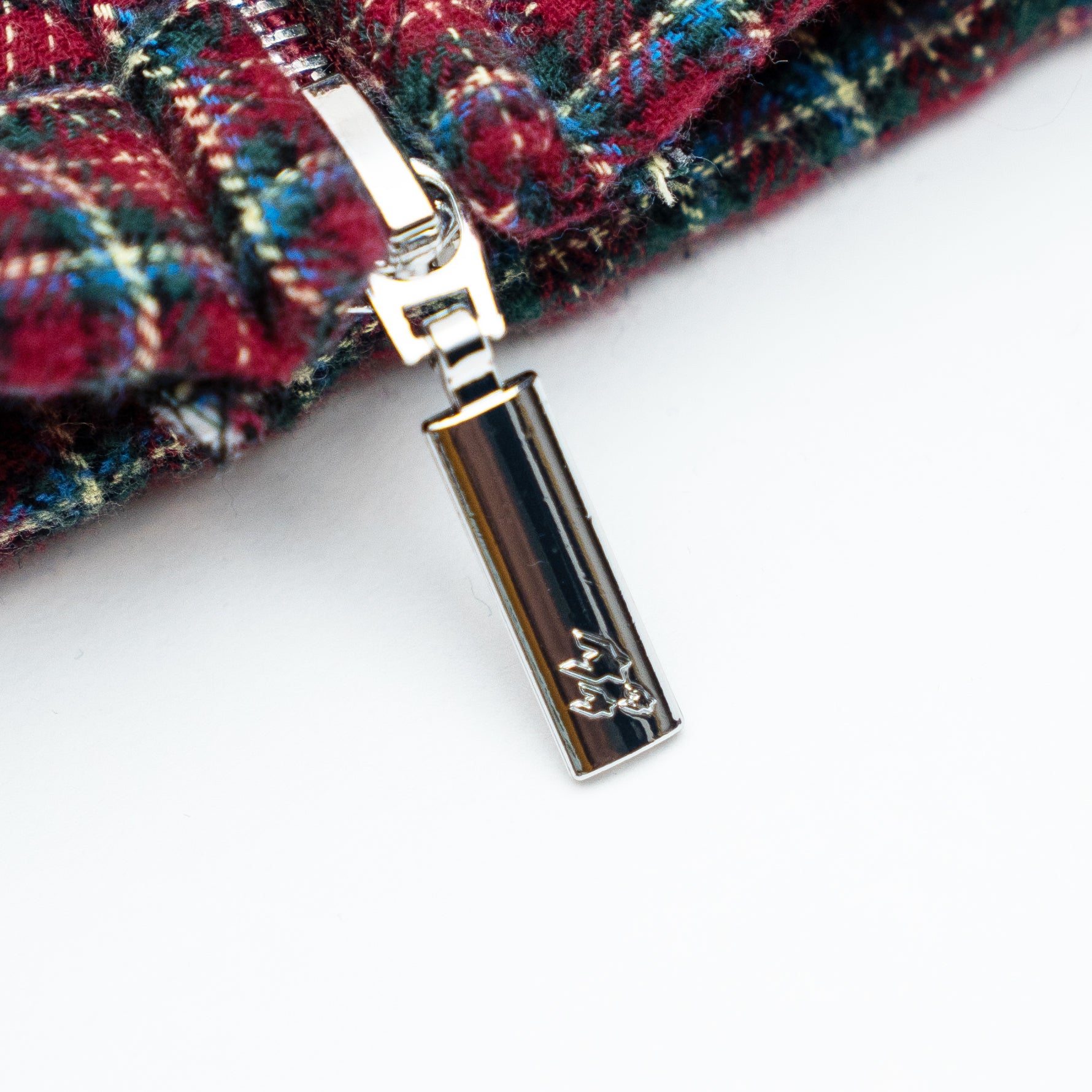 Quilted Flannel Zip-Up Jacket - Black