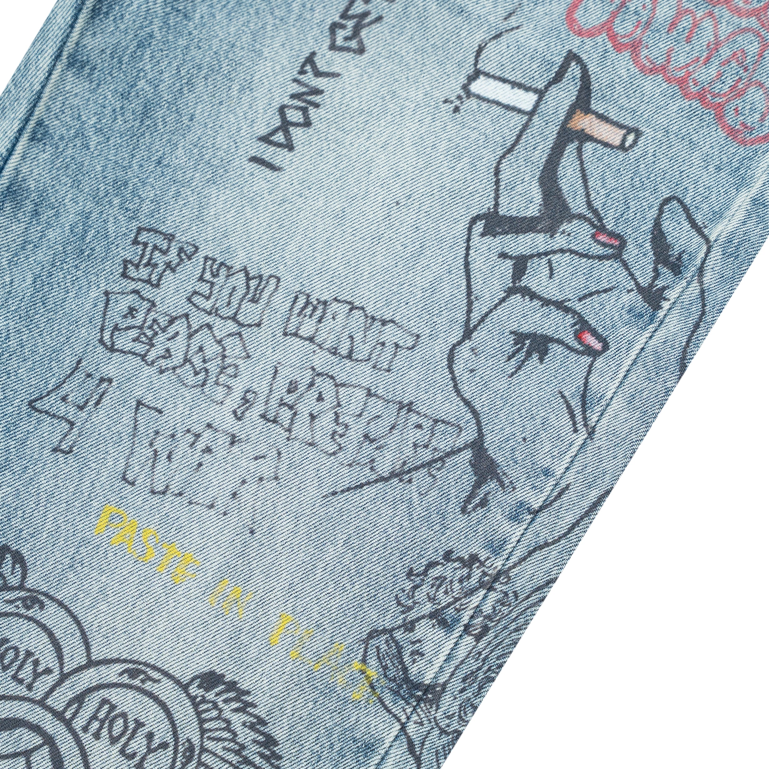 Graffiti Denim - Blue Wash