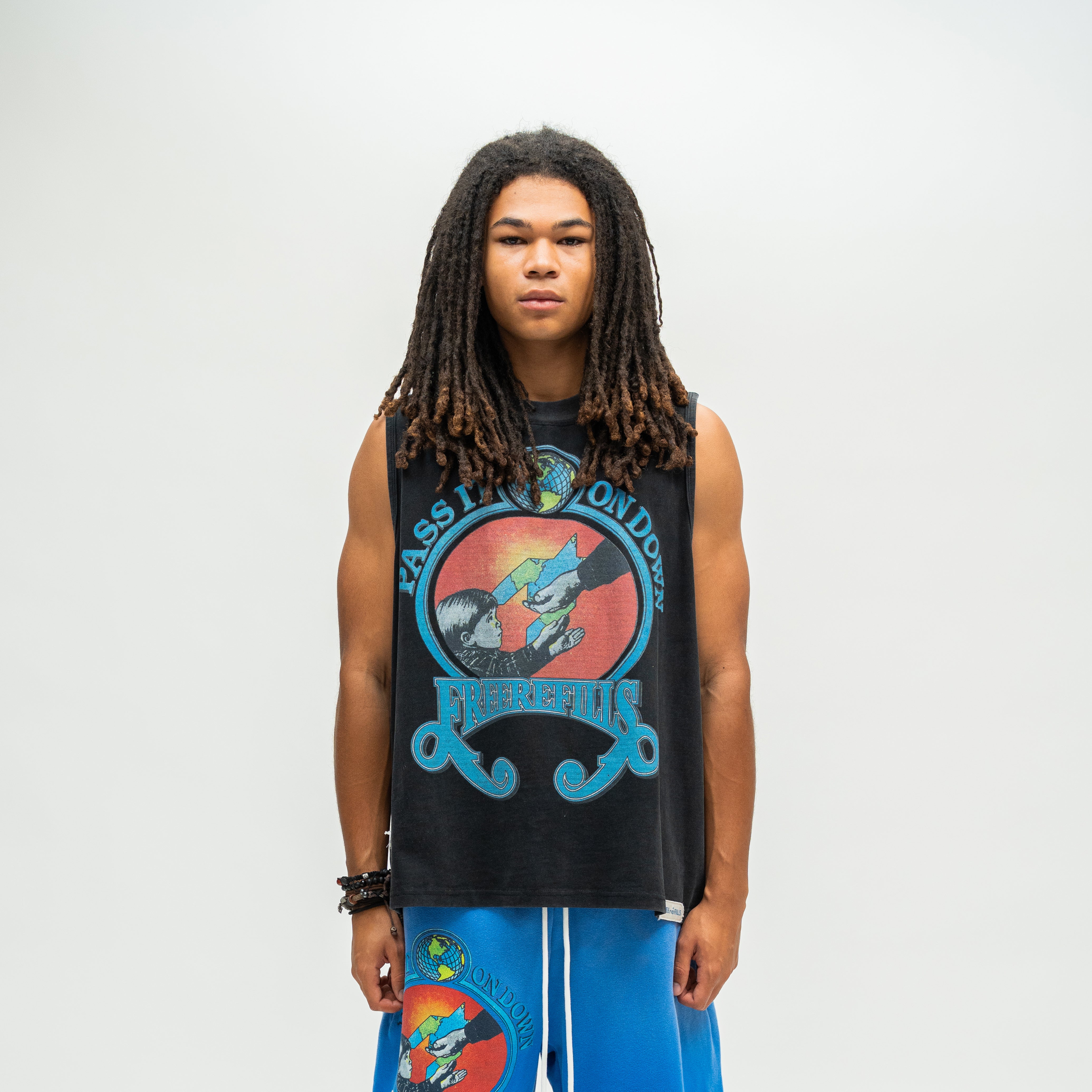 Charity Cut-Off Tee - Black