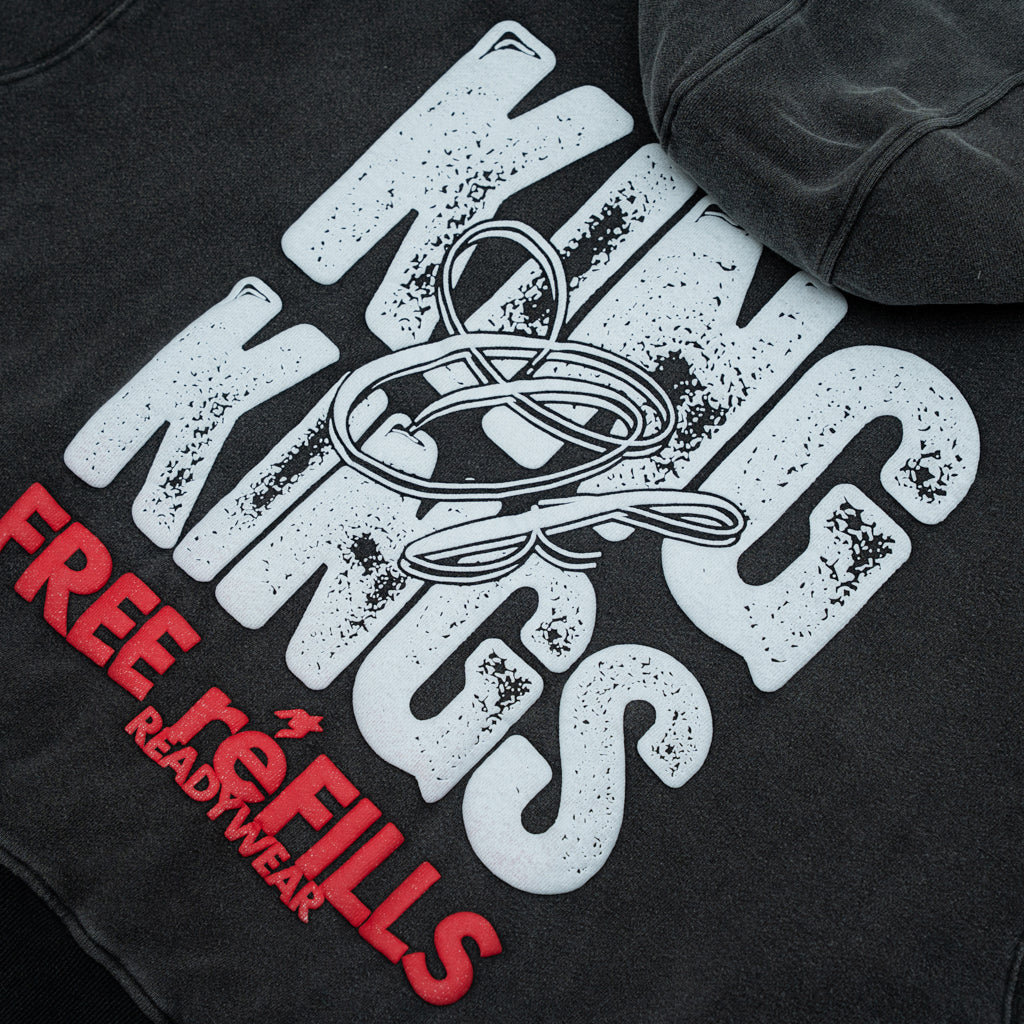 Kings Zip-Up Hoodie - Vintage Grey