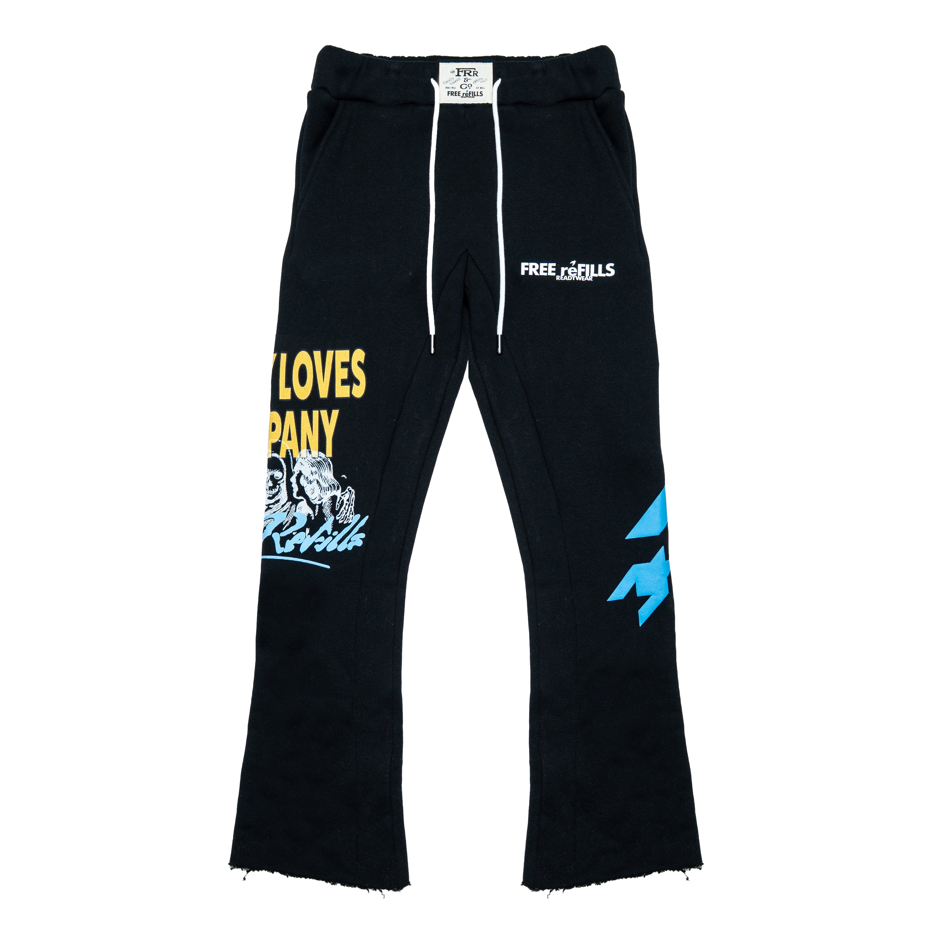 Misery Flare Sweatpants - Vintage Black