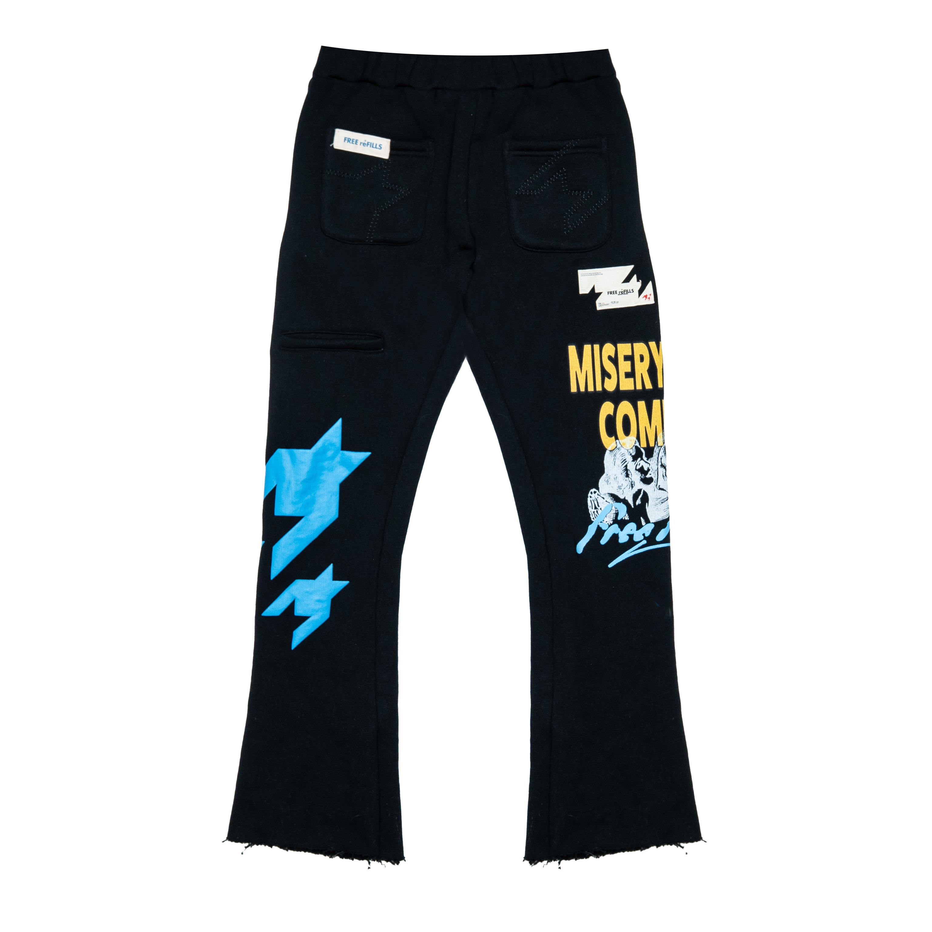 Misery Flare Sweatpants - Vintage Black