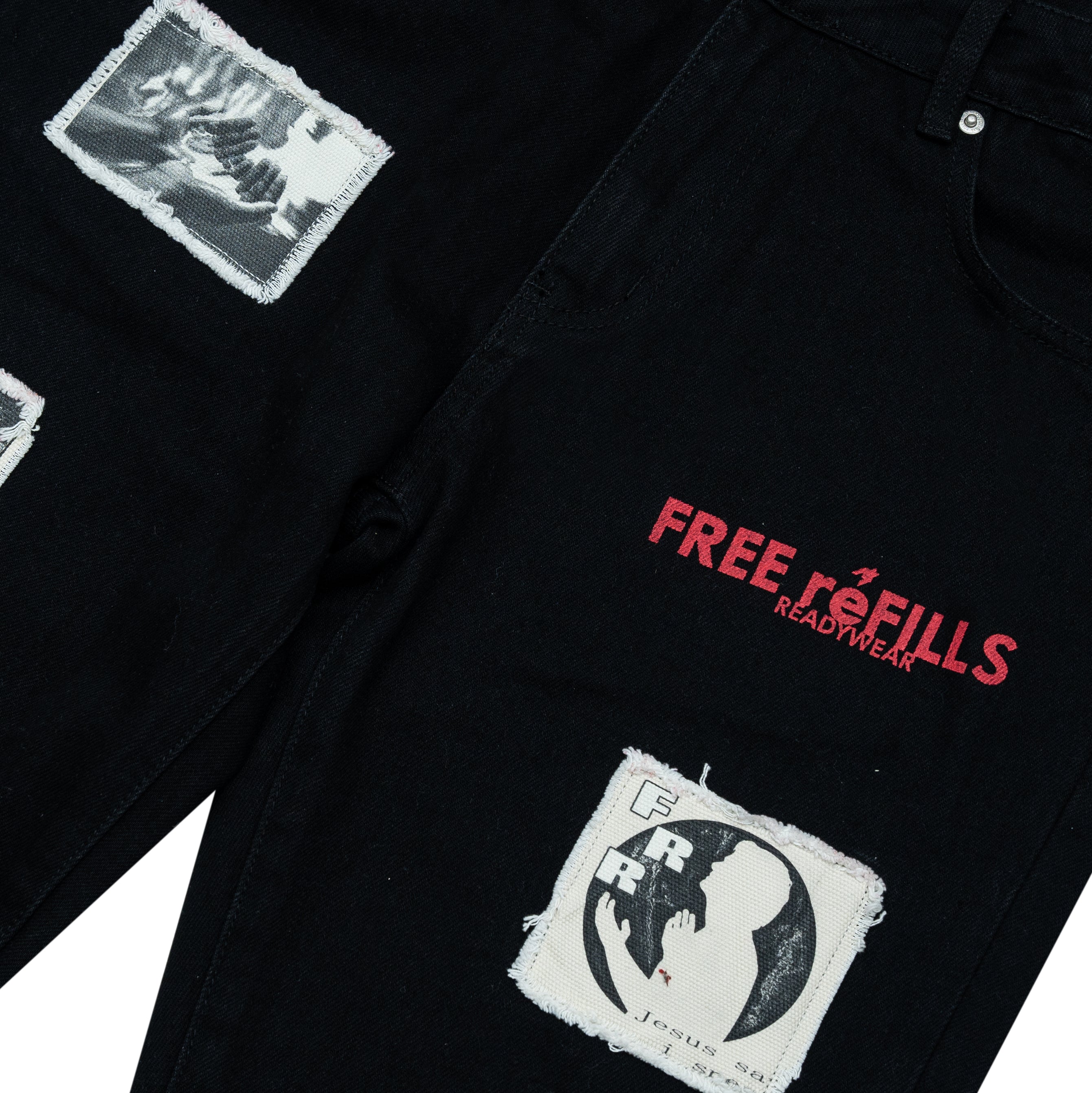 Patchwork Denim - Black Wash