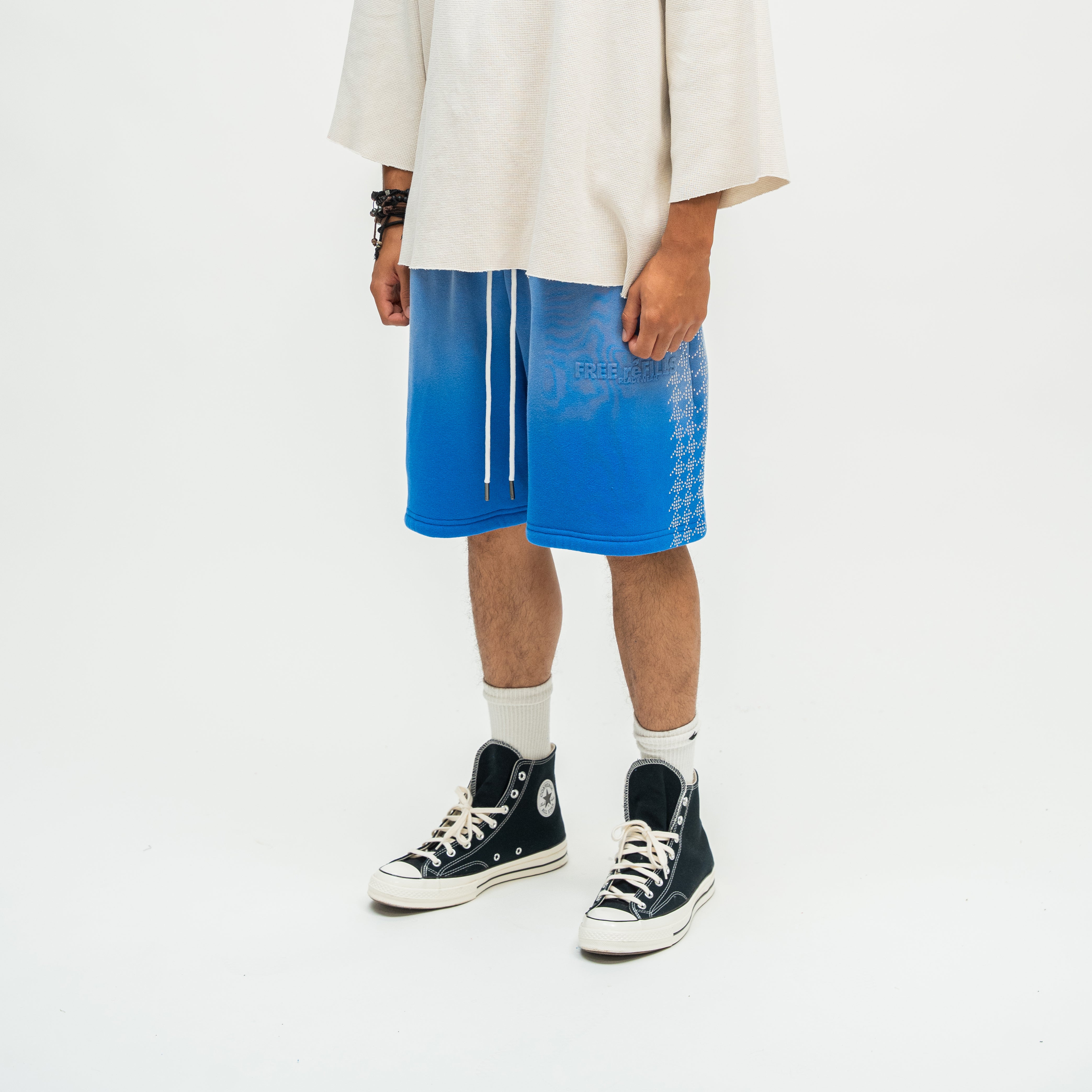 FR Star Stud Shorts - Blue
