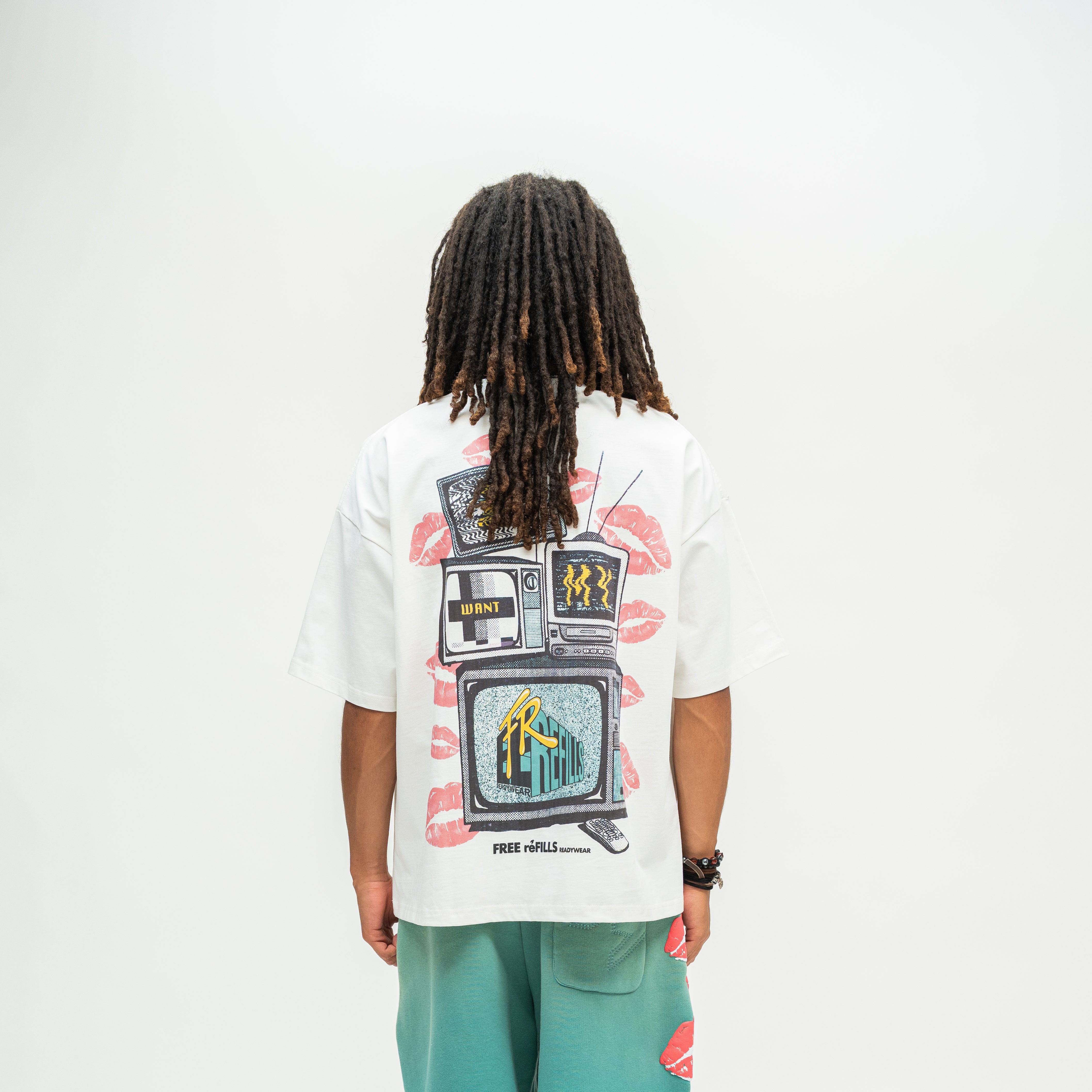 TV Tee - White