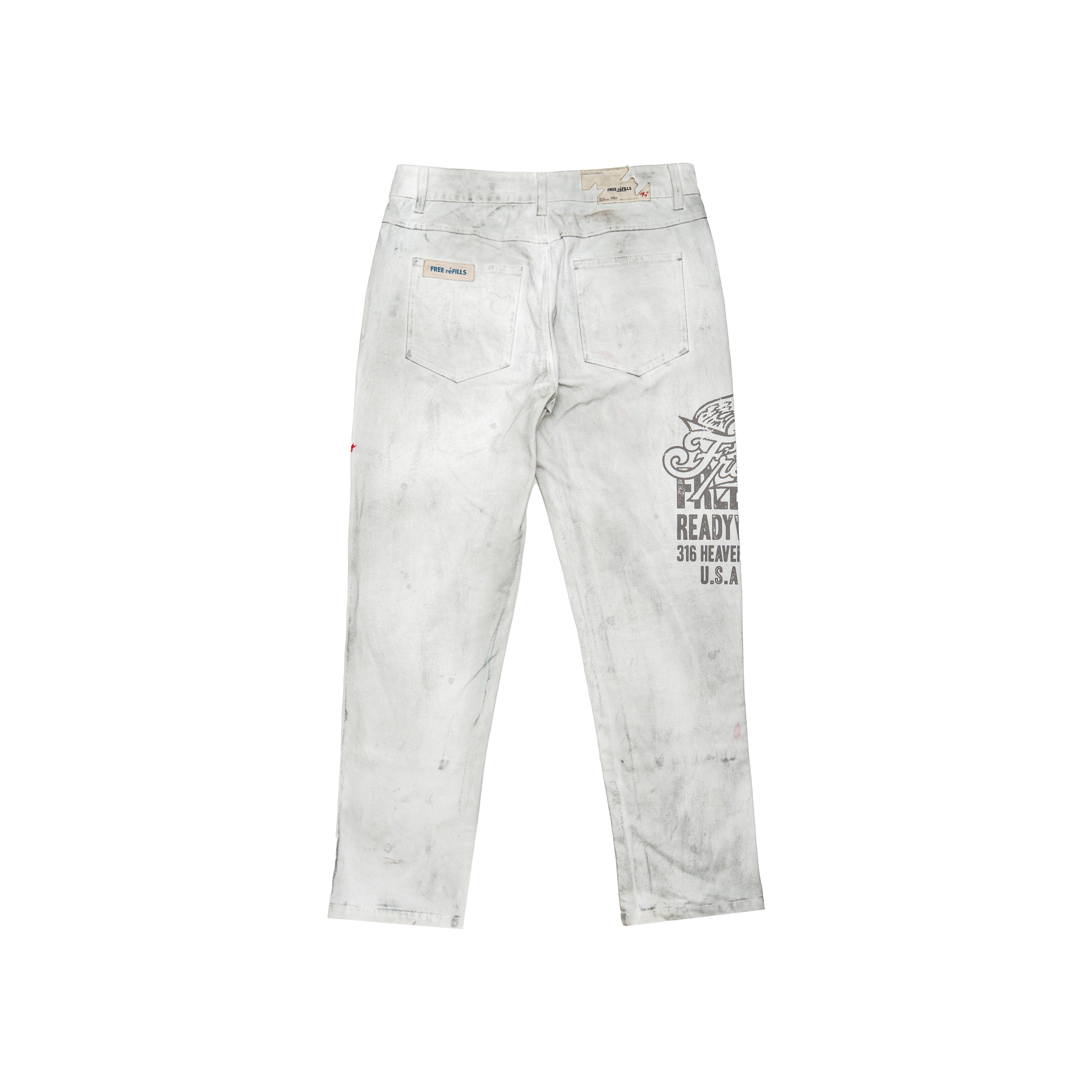 Service Grunge Carpenter Pants - Cream