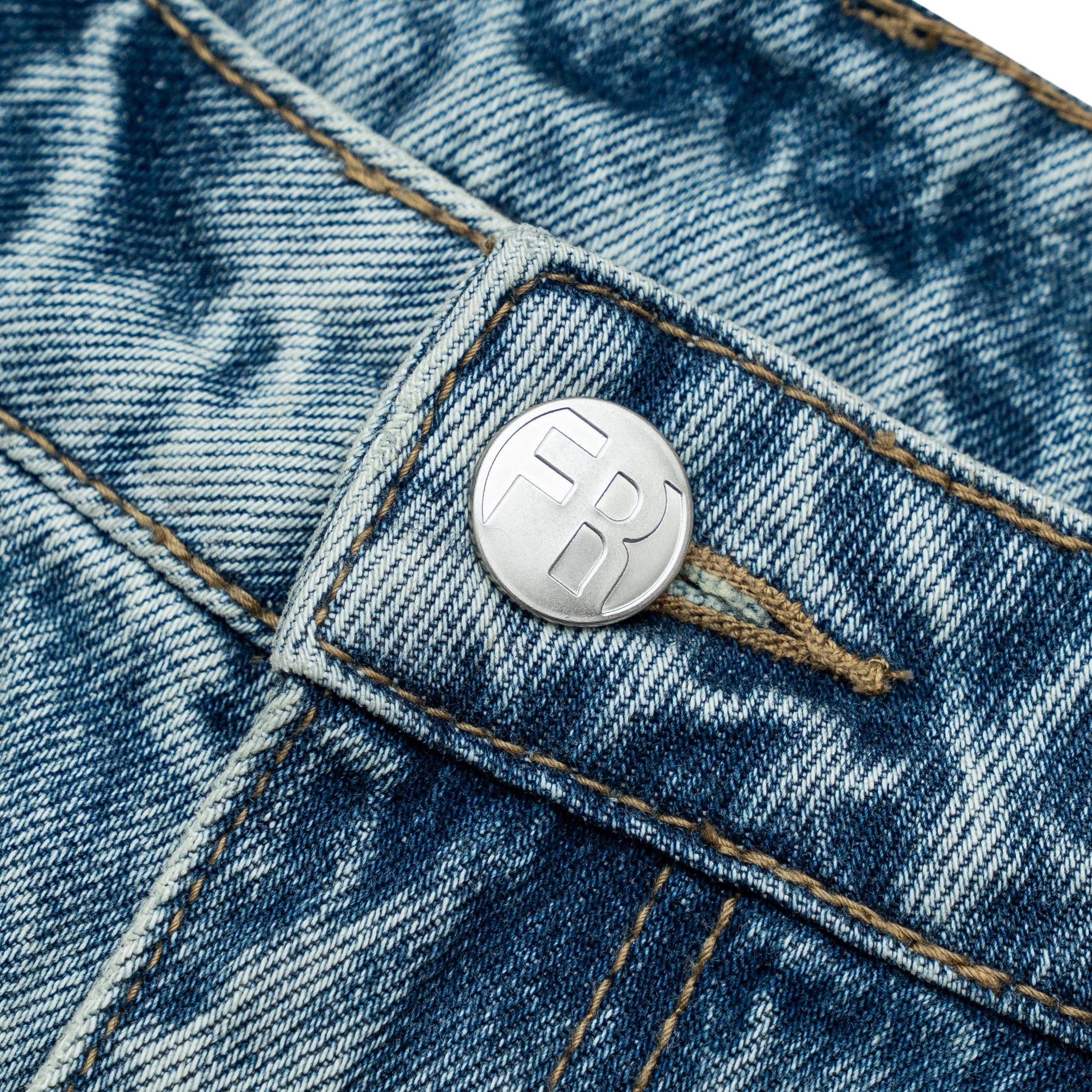 Graffiti Jorts - Blue Wash