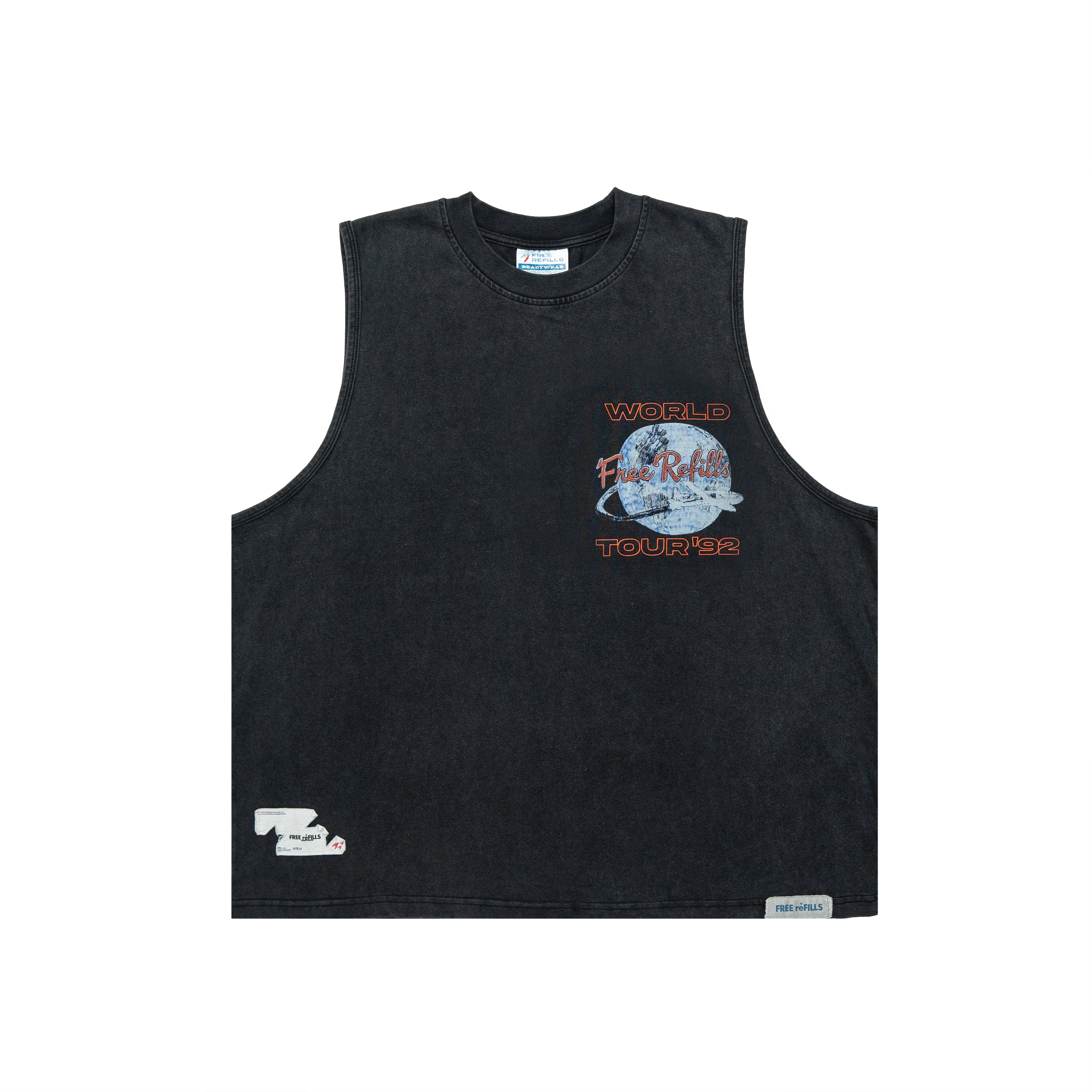 World Cut-Off Tee - Black