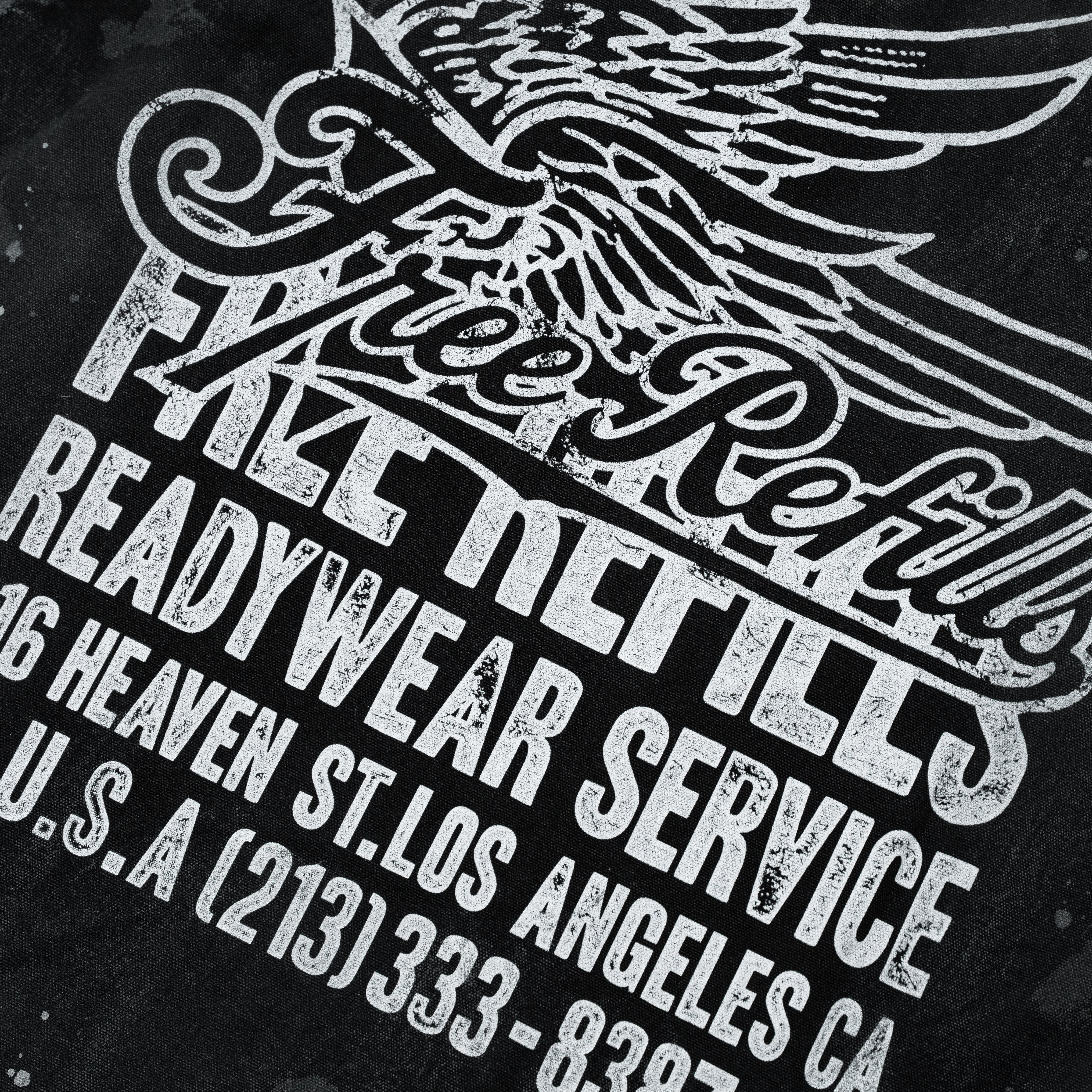 Service Grunge Vest Jacket - Black