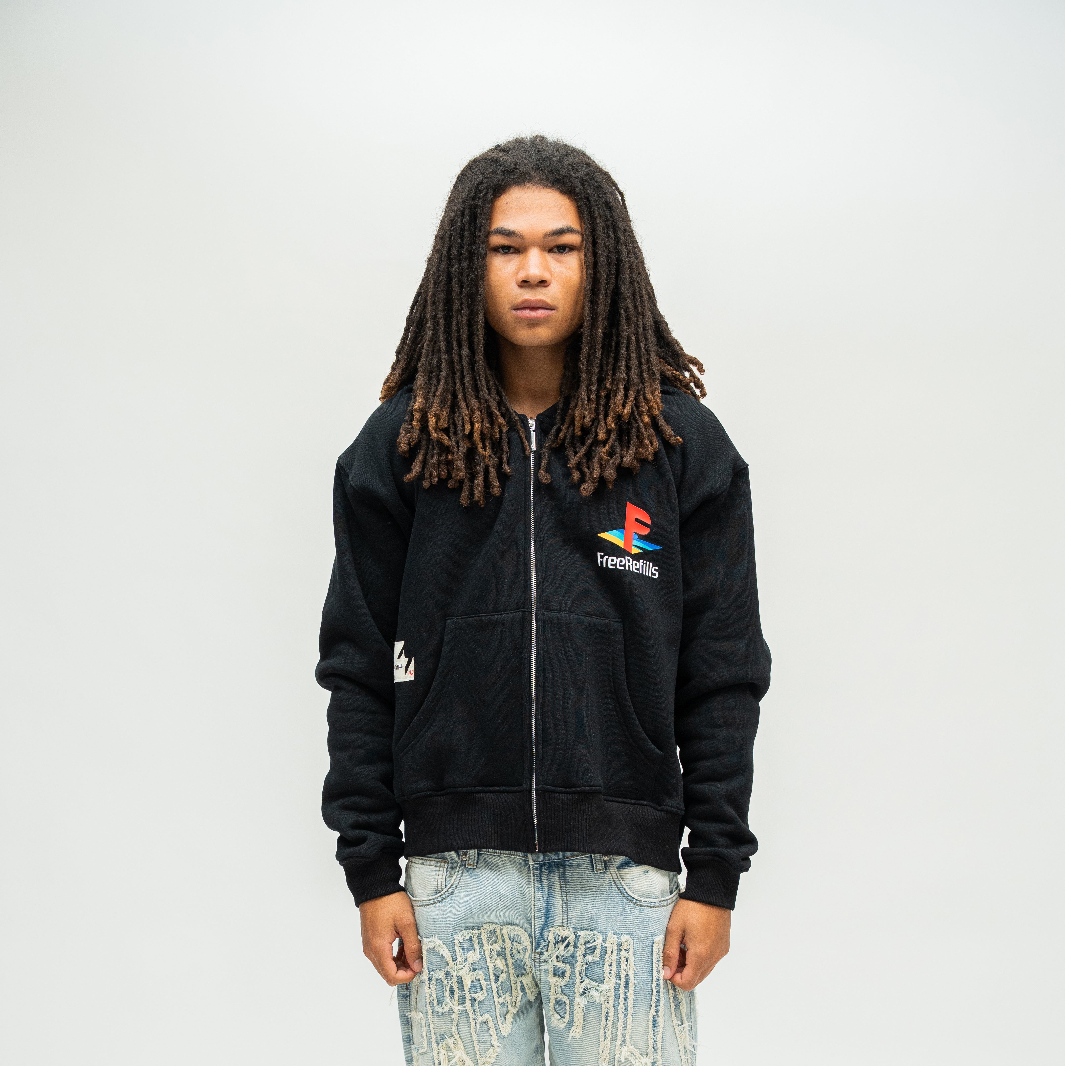 PS Zip-Up Hoodie - Black