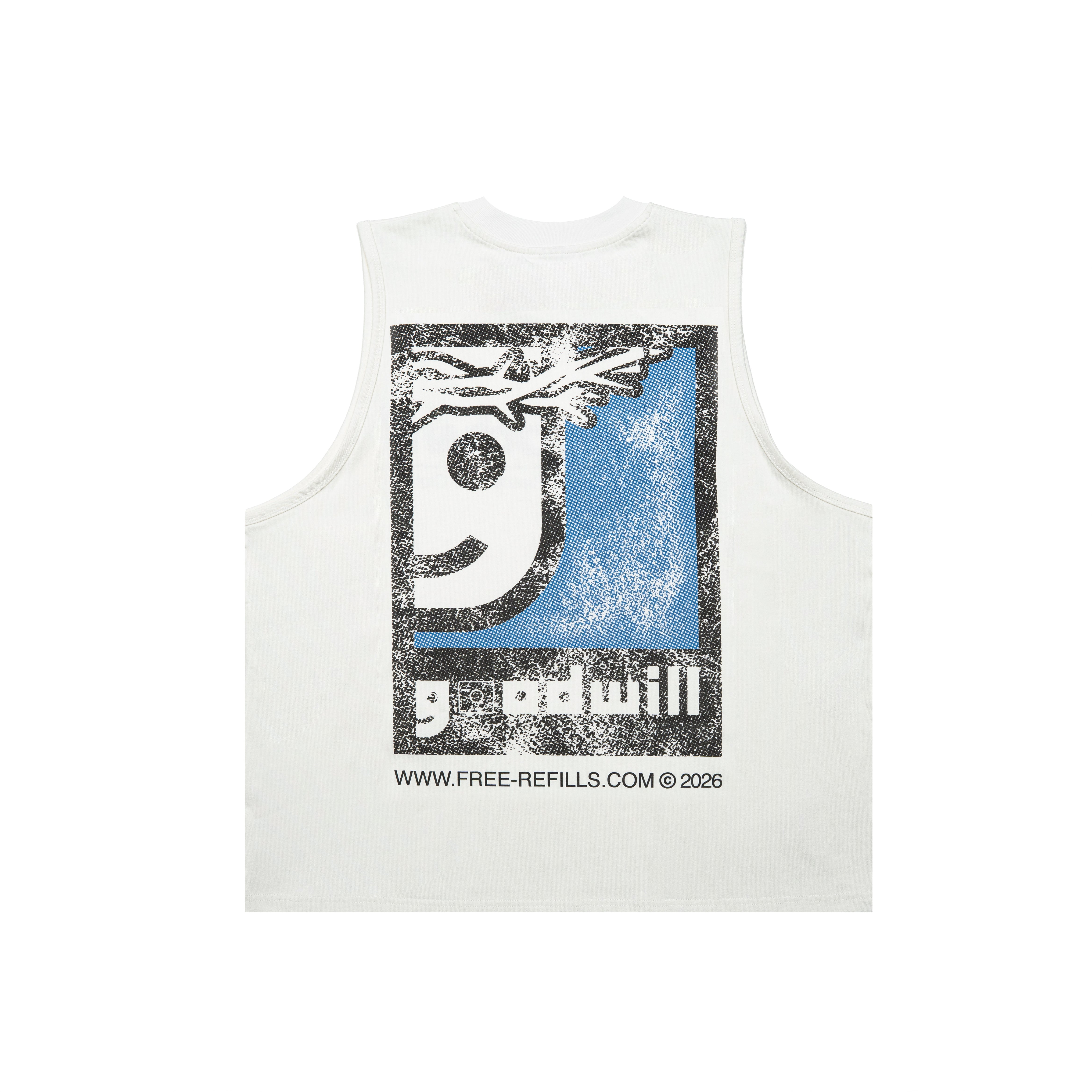 Goodwill Cut-Off Tee - White