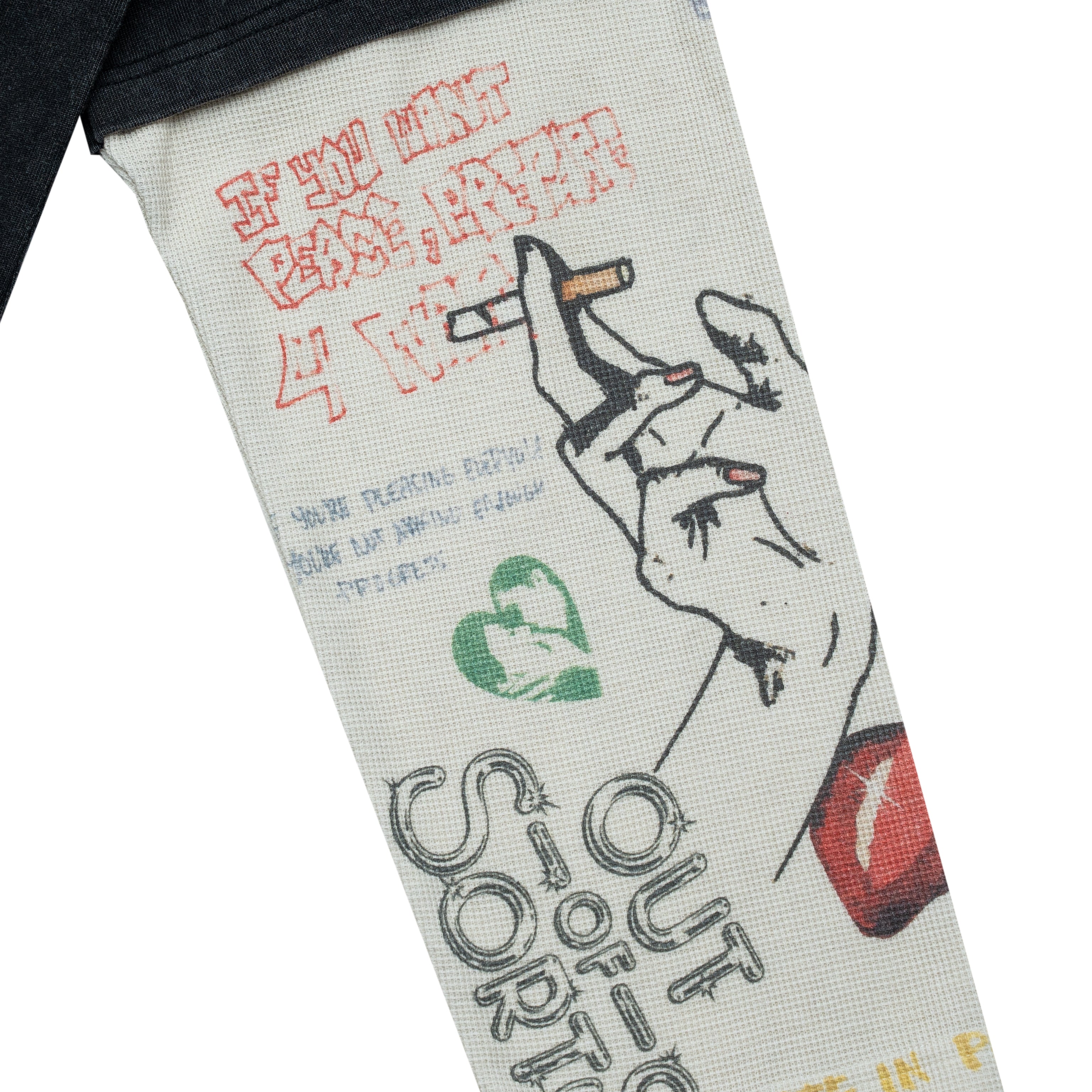 Graffiti Thermal L/S Tee - Black