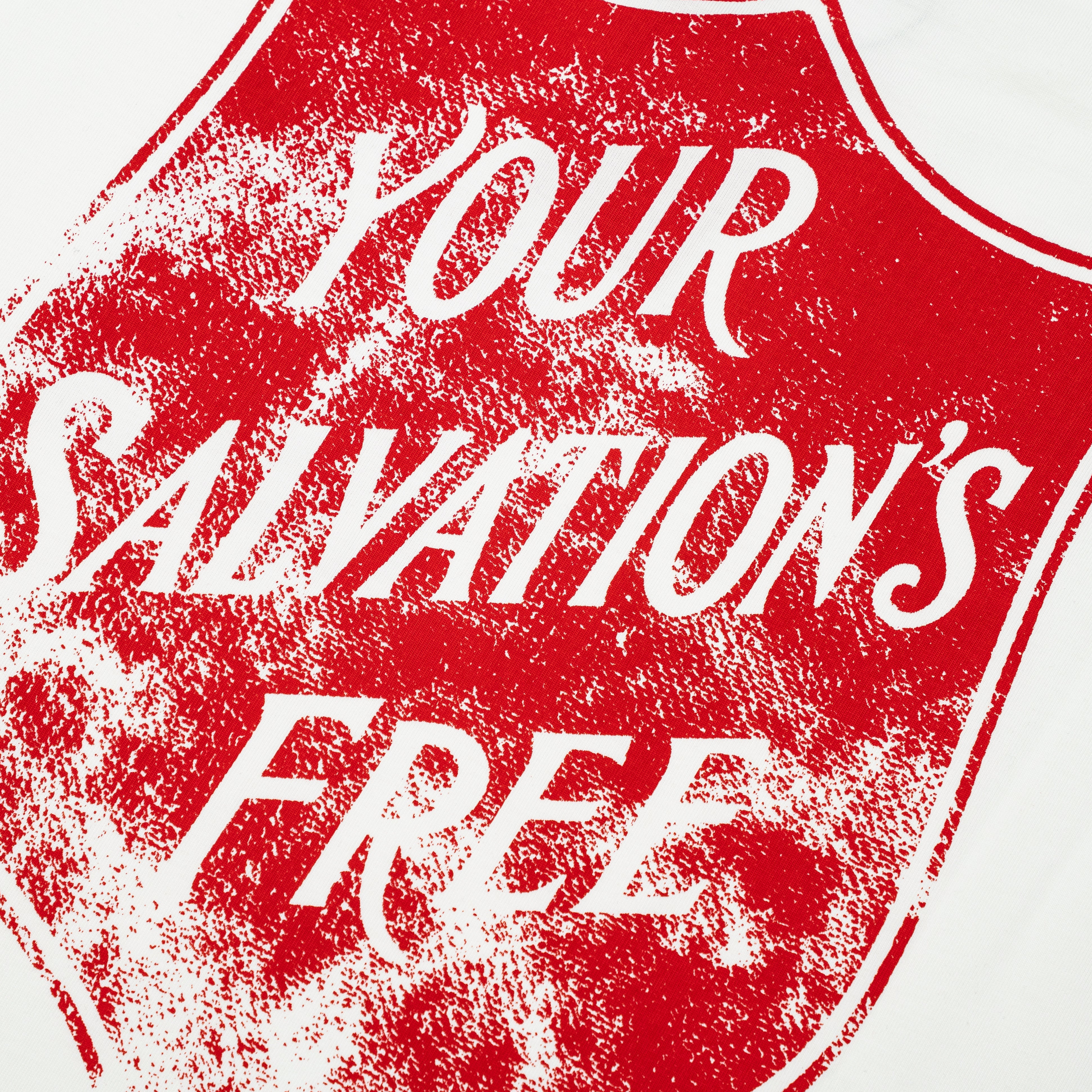 Salvation Cut-Off Tee - White