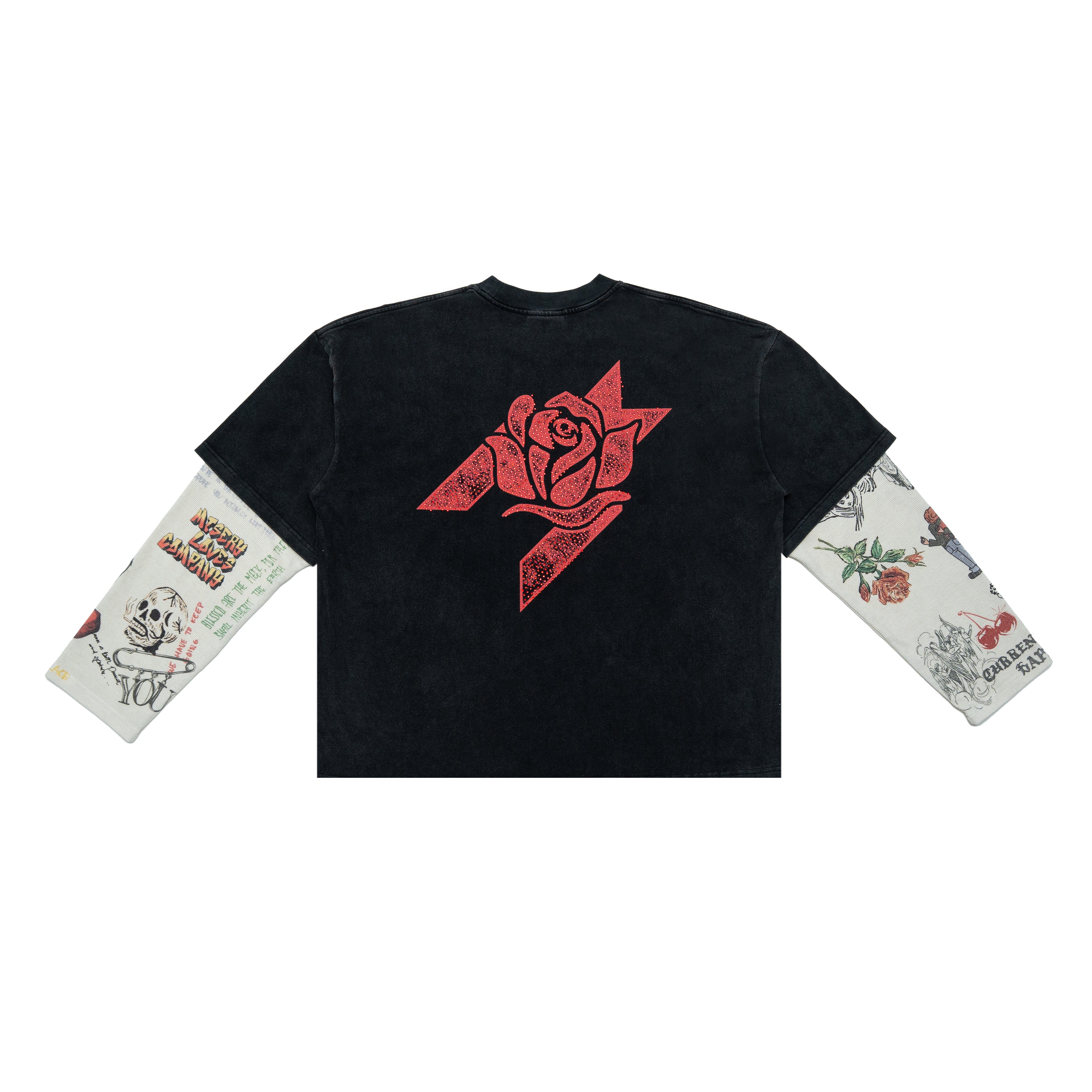 Graffiti Thermal L/S Tee - Black