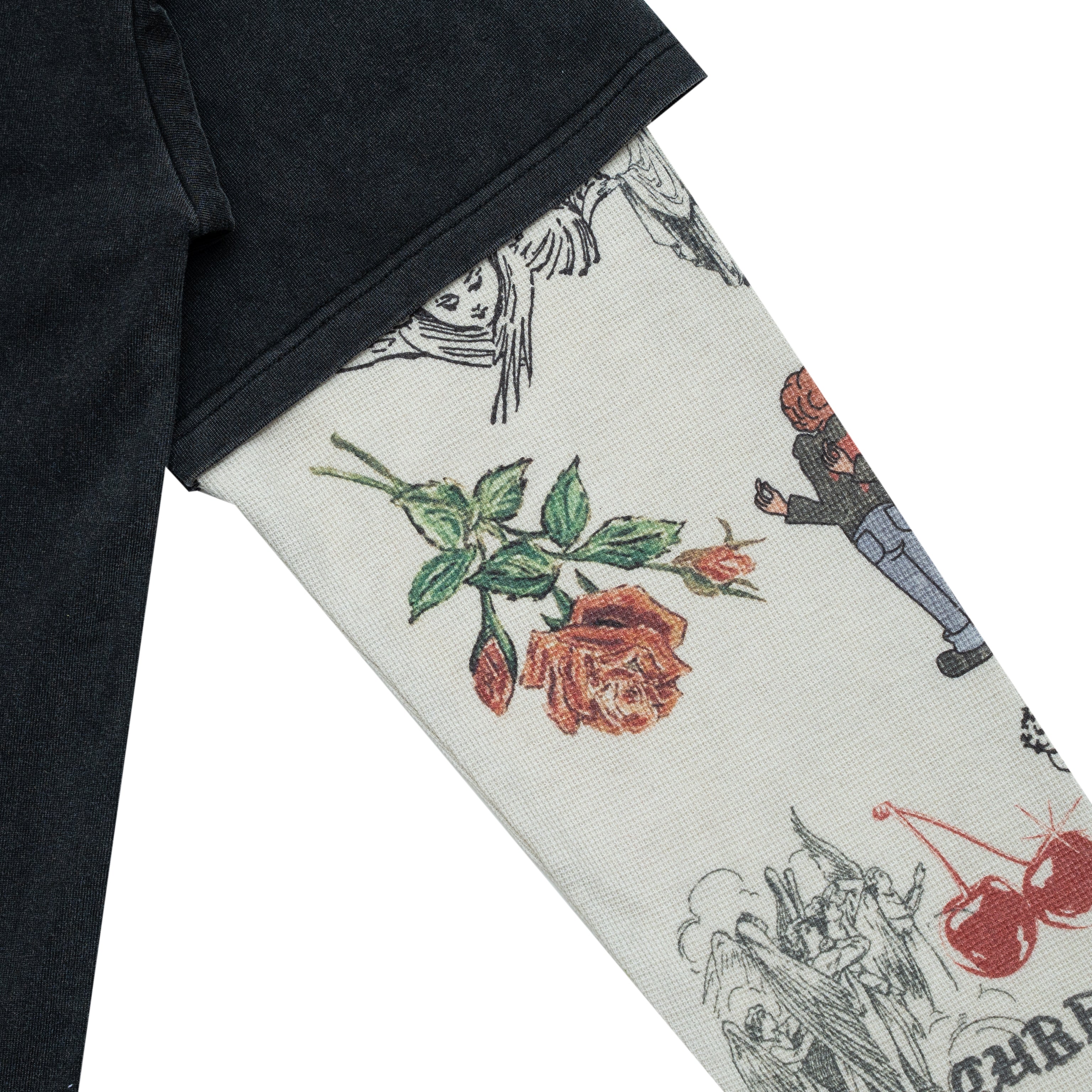 Graffiti Thermal L/S Tee - Black