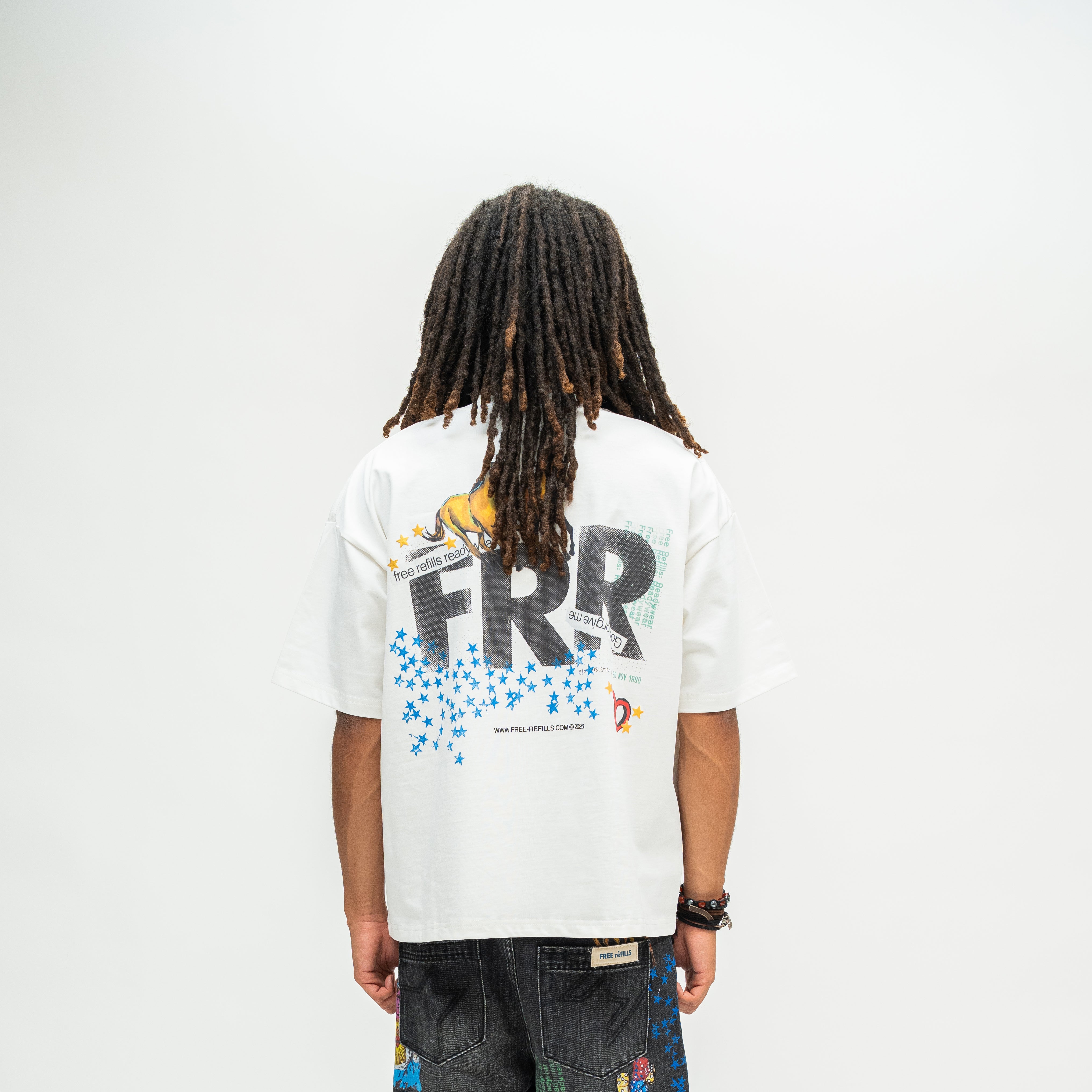 Collage Tee - White