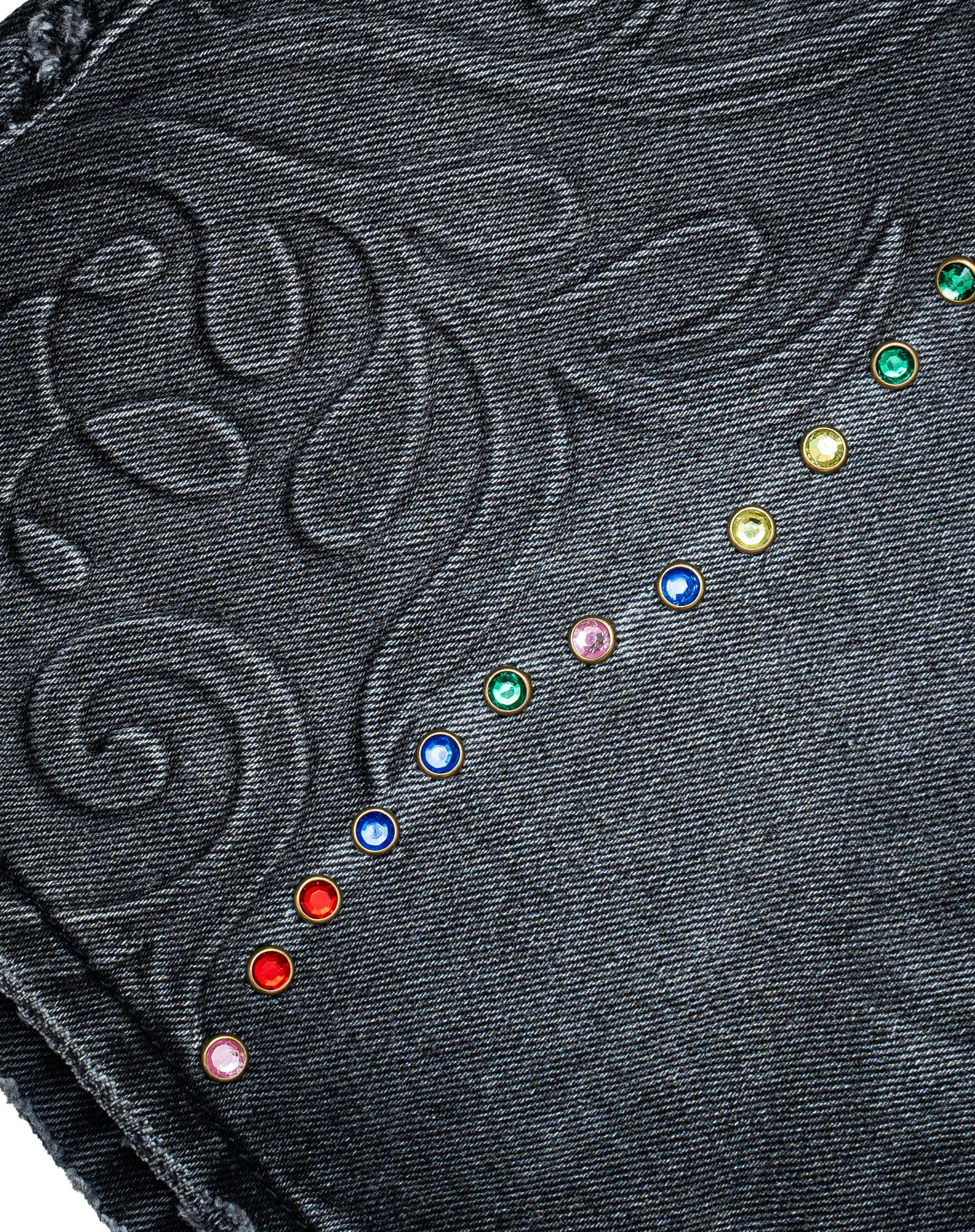 Cathedral Denim Shorts - Washed Black