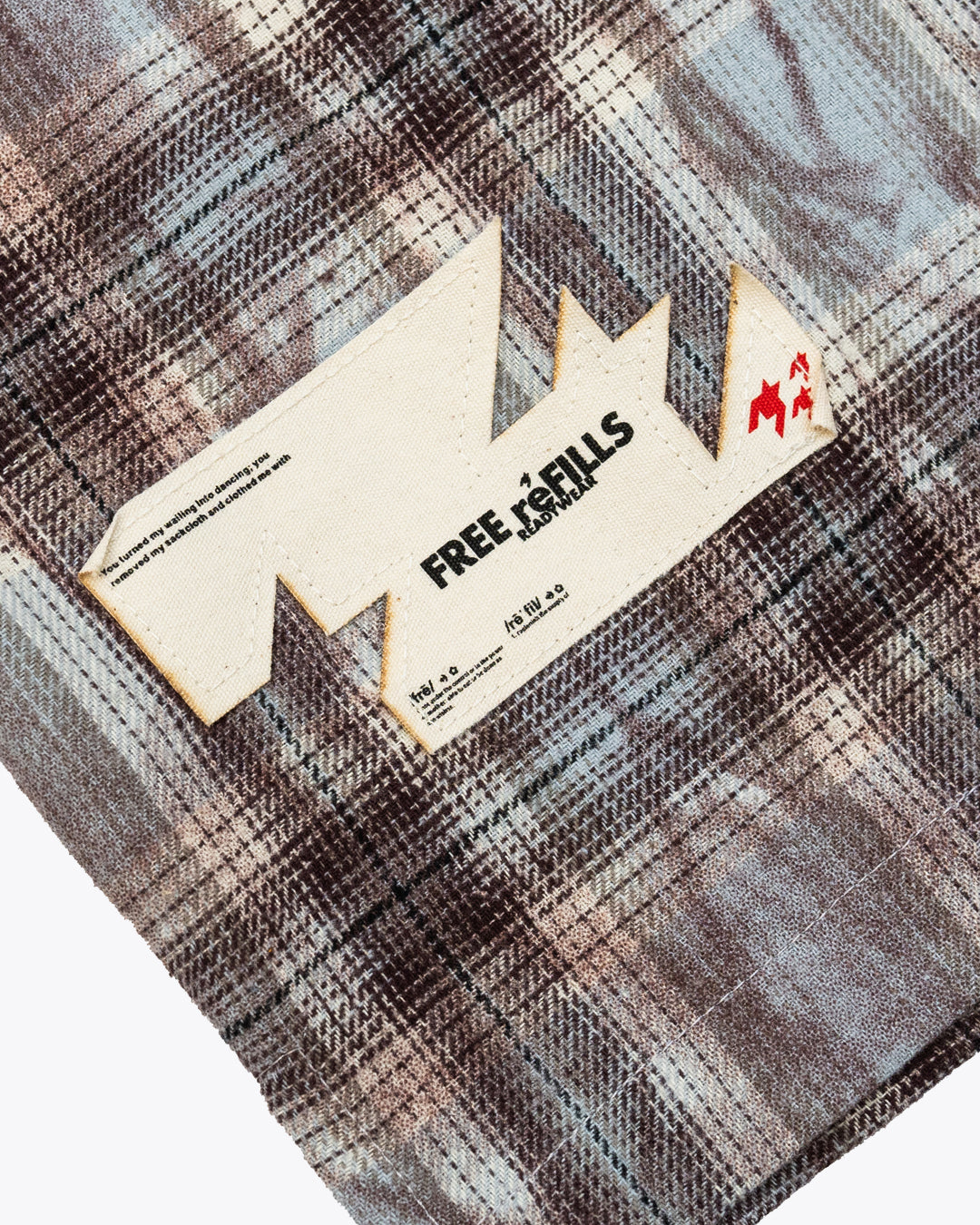 FR Cropped Flannel - Washed Brown
