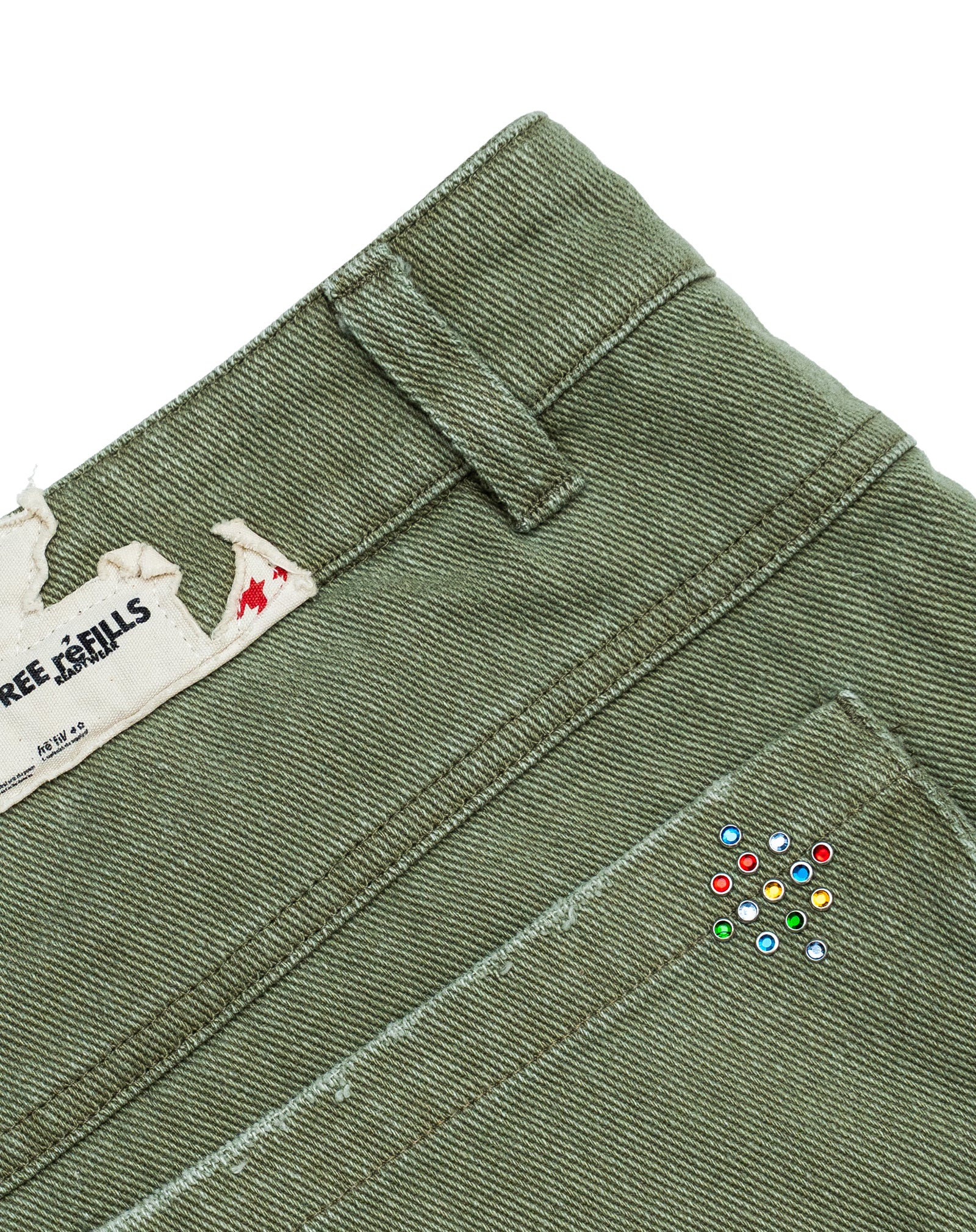 Gemstone Cargo Shorts - Olive