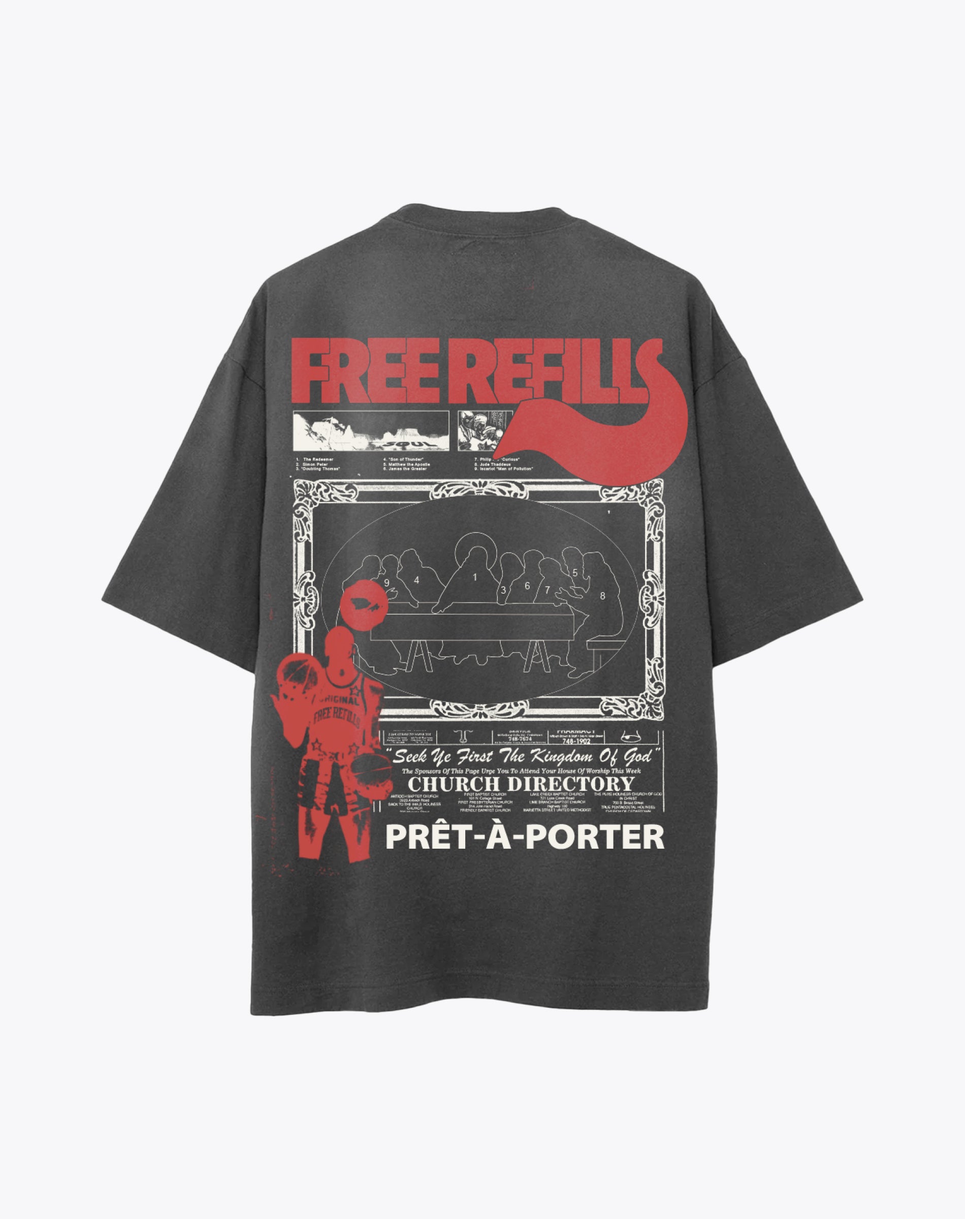 Last Supper Tee - Vintage Black