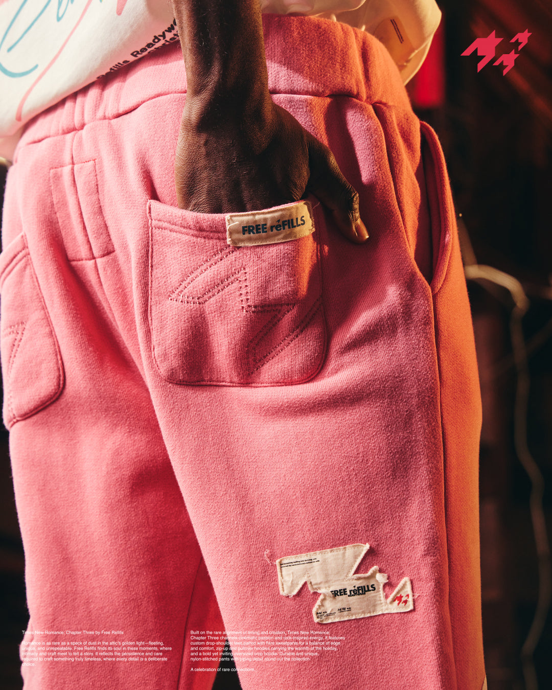 Radial Sunfade Flares Sweatpants - Pink