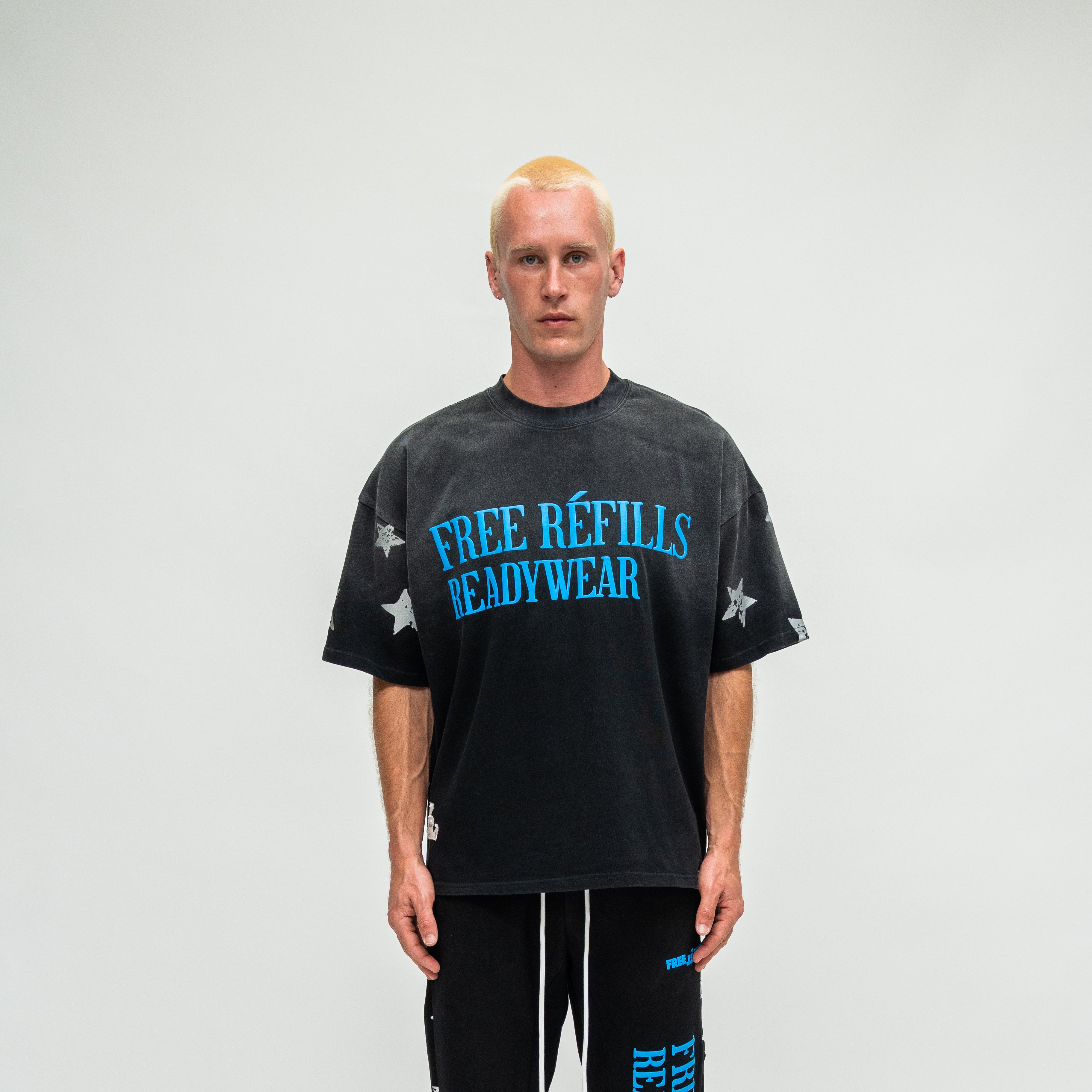Starry Sun Fade Tee - Black