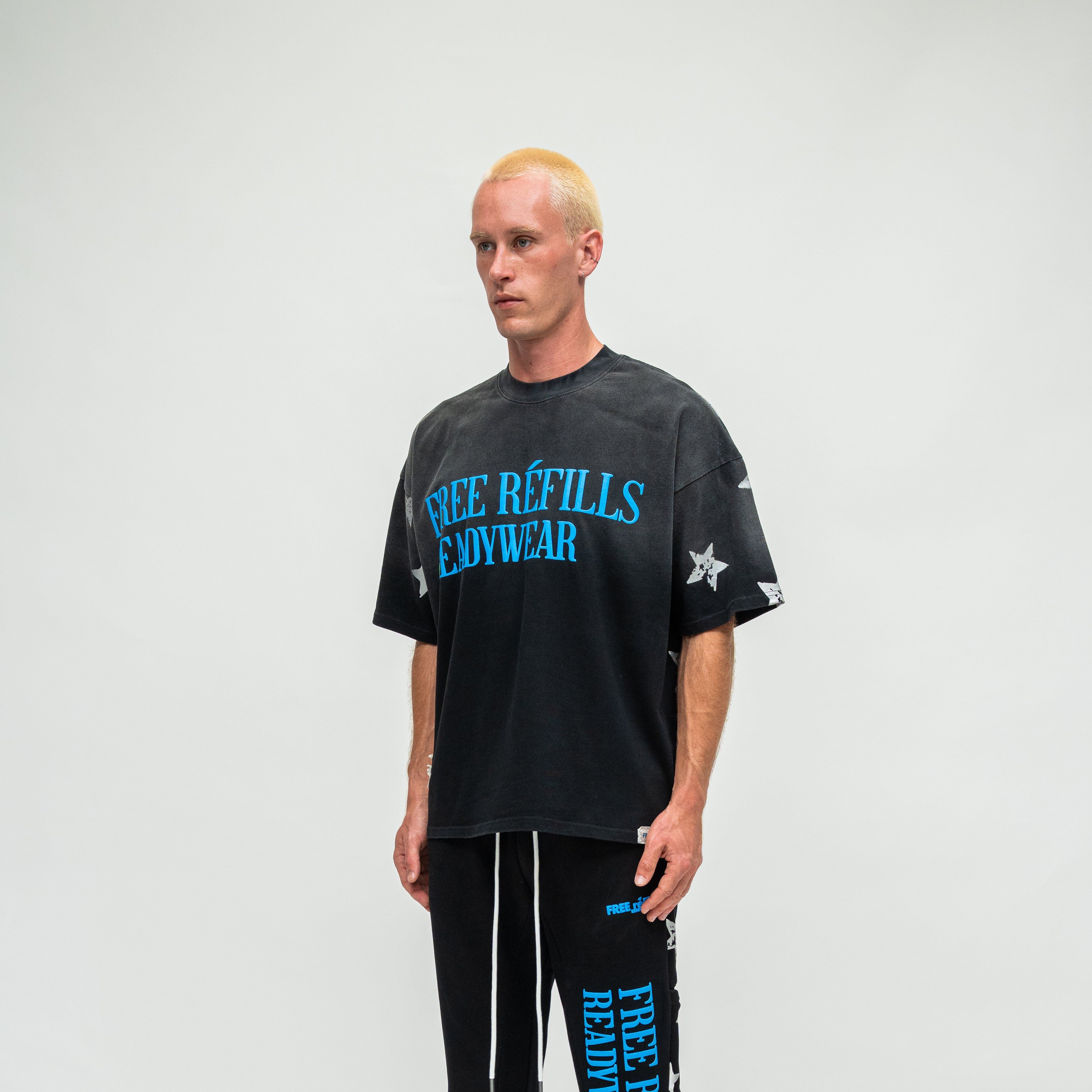 Starry Sun Fade Tee - Black