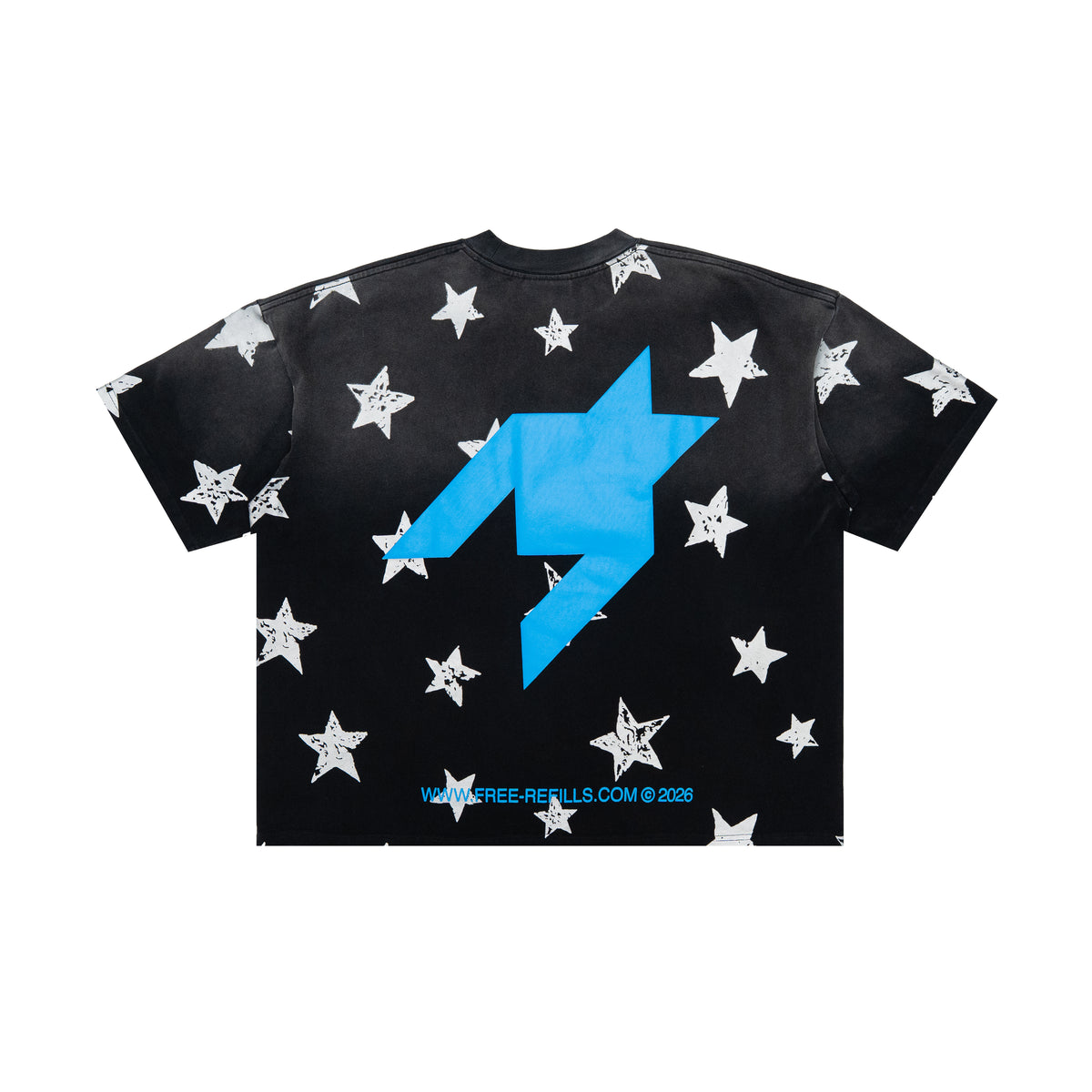 Starry Sun Fade Tee - Black